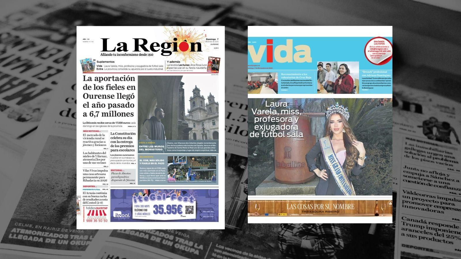 Las portadas de La Región del 7 de diciembre