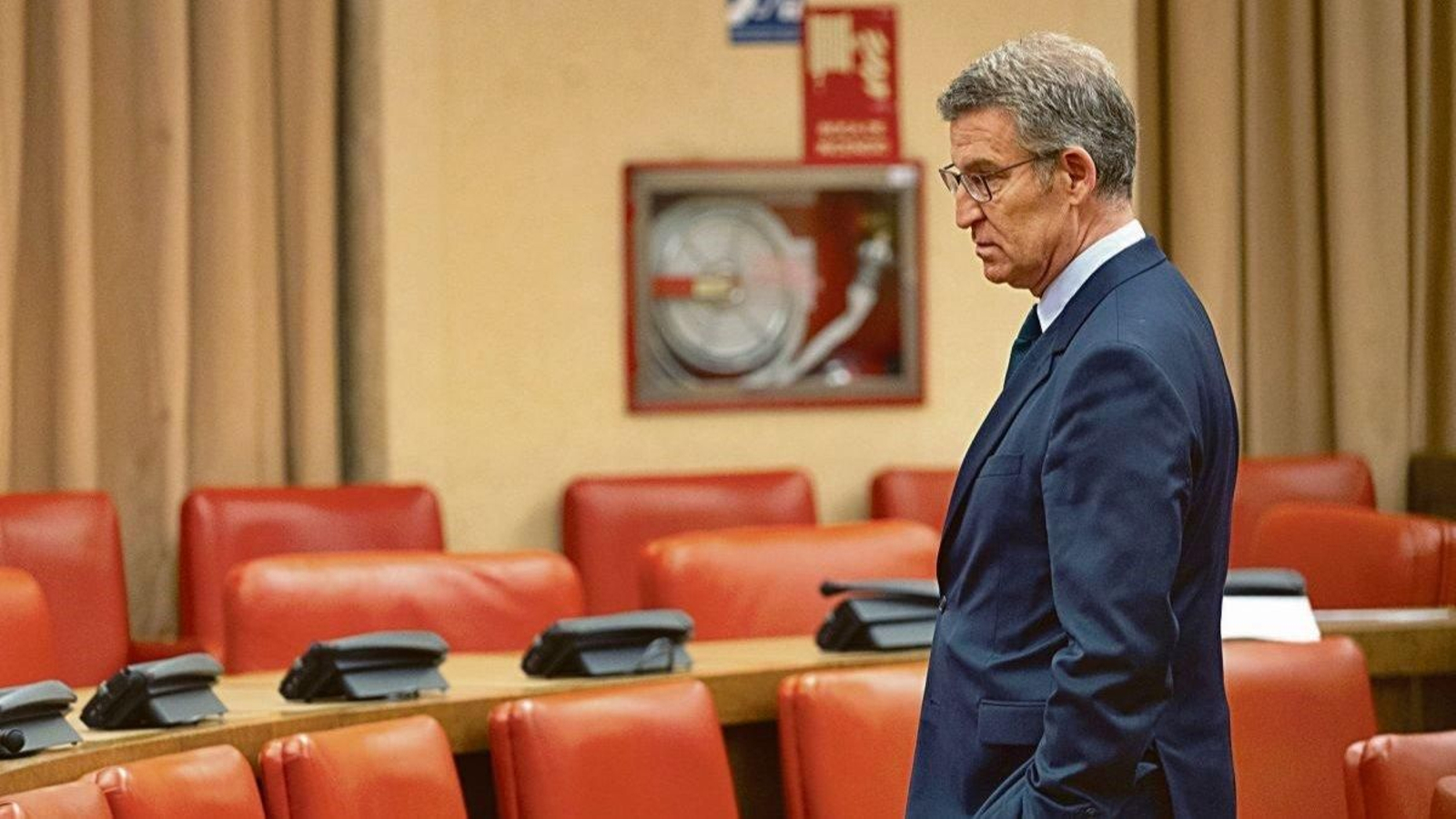 Alberto Núñez Feijóo, ayer en el Senado.