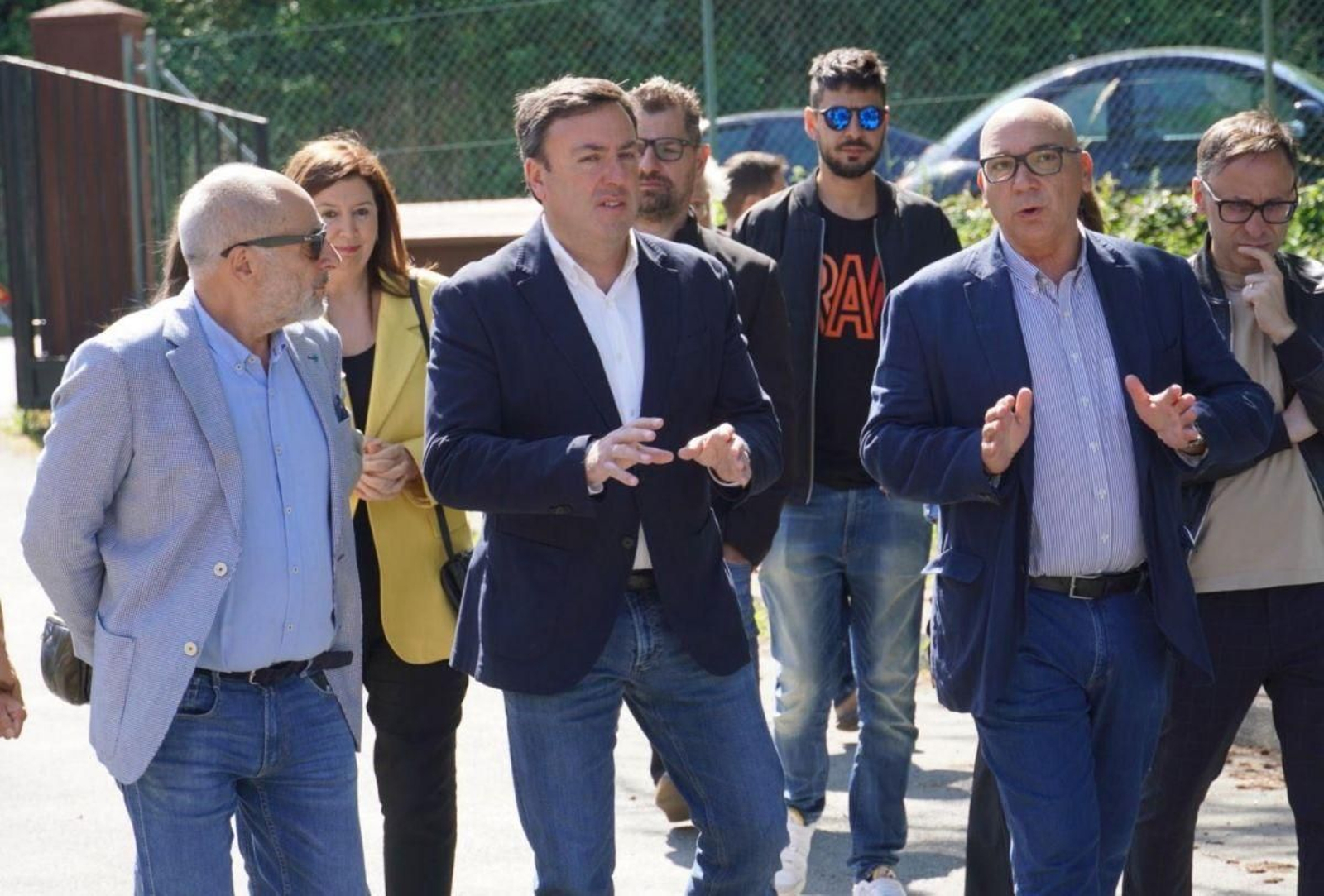 Rodríguez y Formoso visitando las instalaciones de Aspanas.