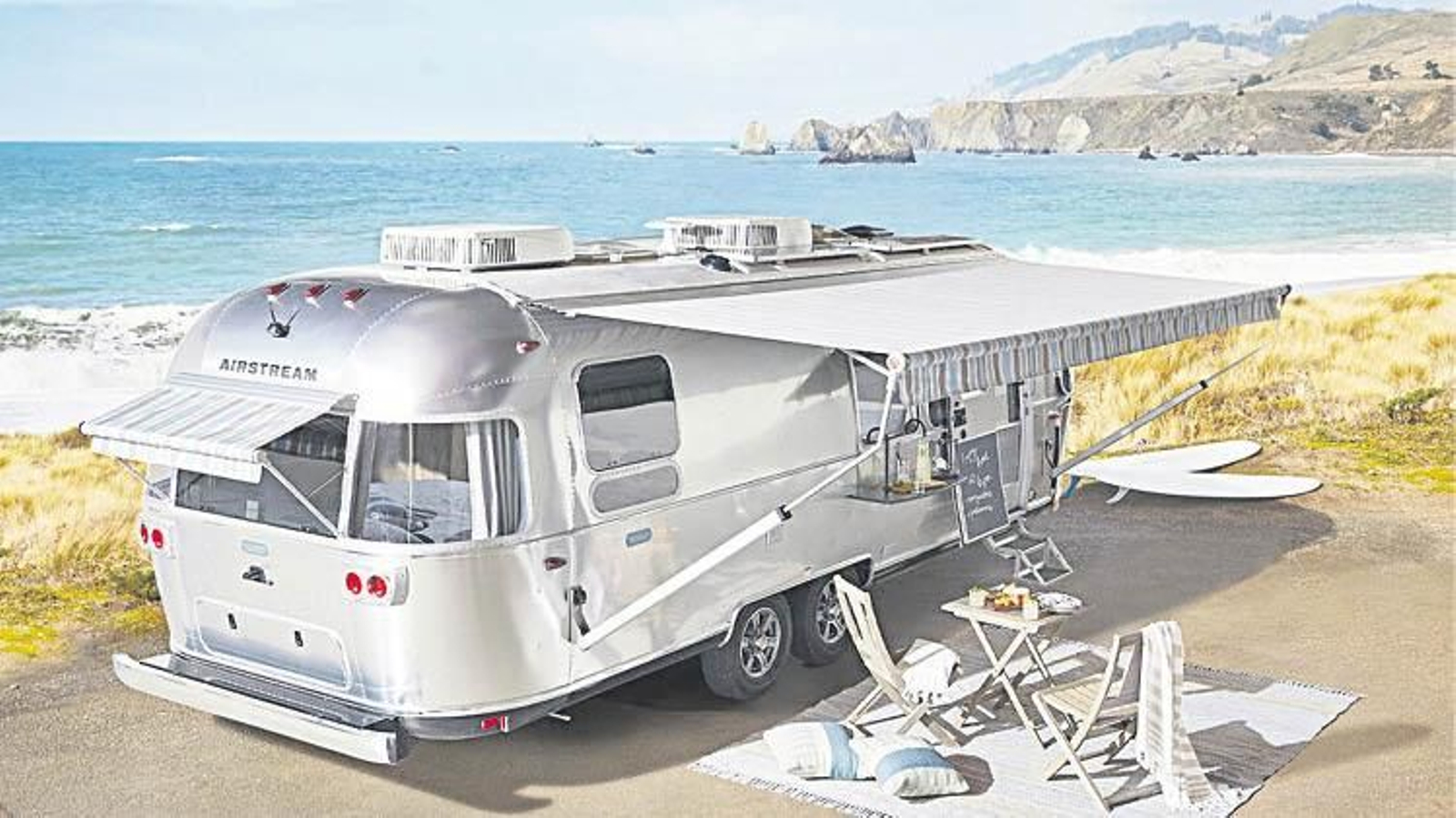 El aspecto exterior, de look vintage, aporta un toque norteamericano clásico de las Airstream.