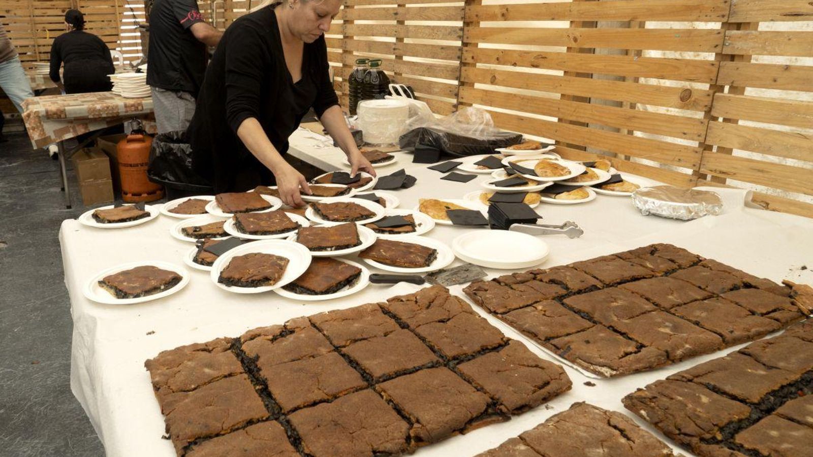 La empanada de choco fue, sin duda, lo más pedido en la fiesta