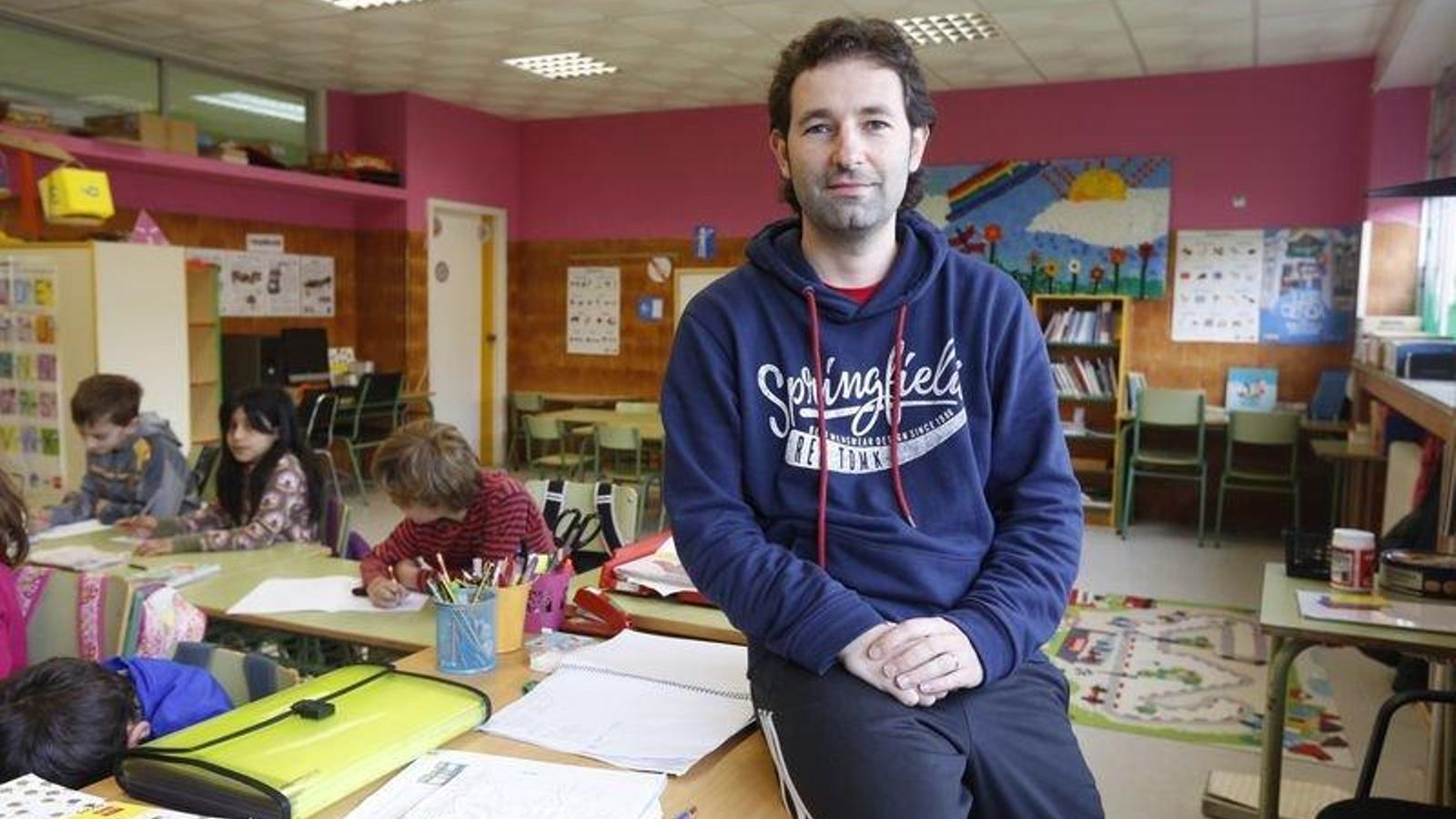 Cortegada. 30-05-16. Xornal escolar. Reportaxe ceip Cortegada.Manuel Borrajo.Foto: Xesús Fariñas