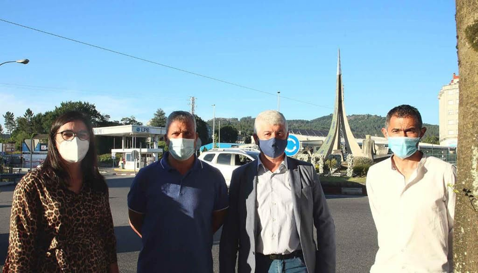 Los cuatro concejales del  grupo municipal de ACiP.