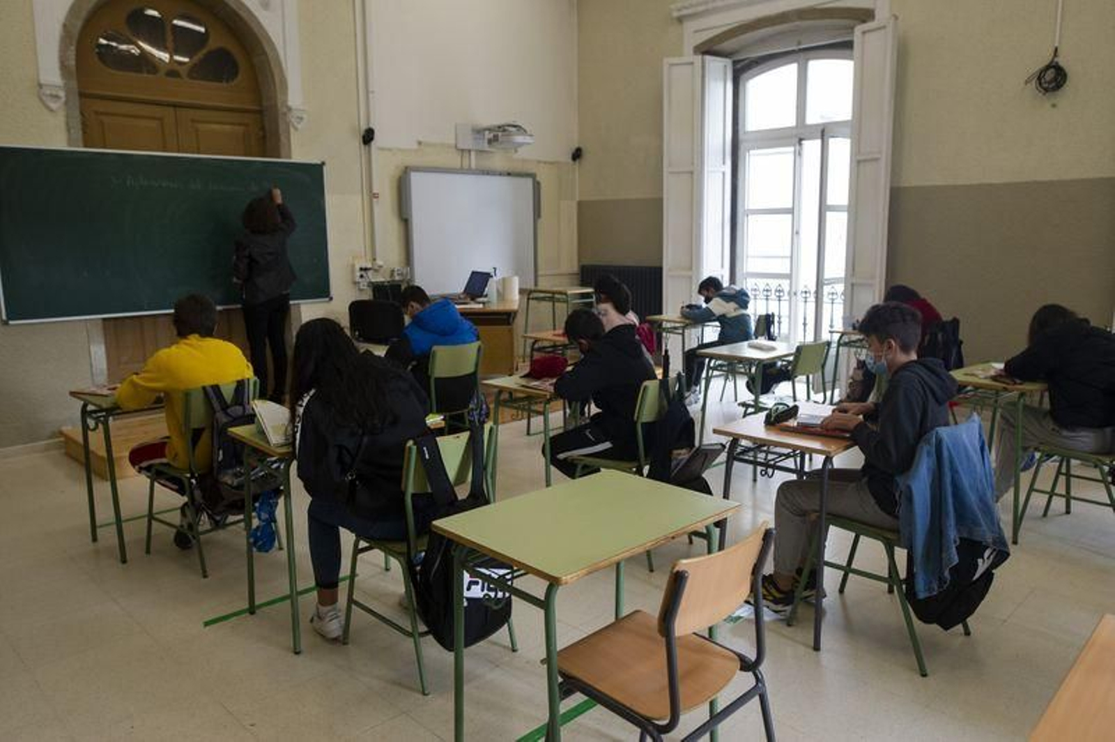 Alumnos del IES Ramón Otero Pedrayo (MARTIÑO PINAL).