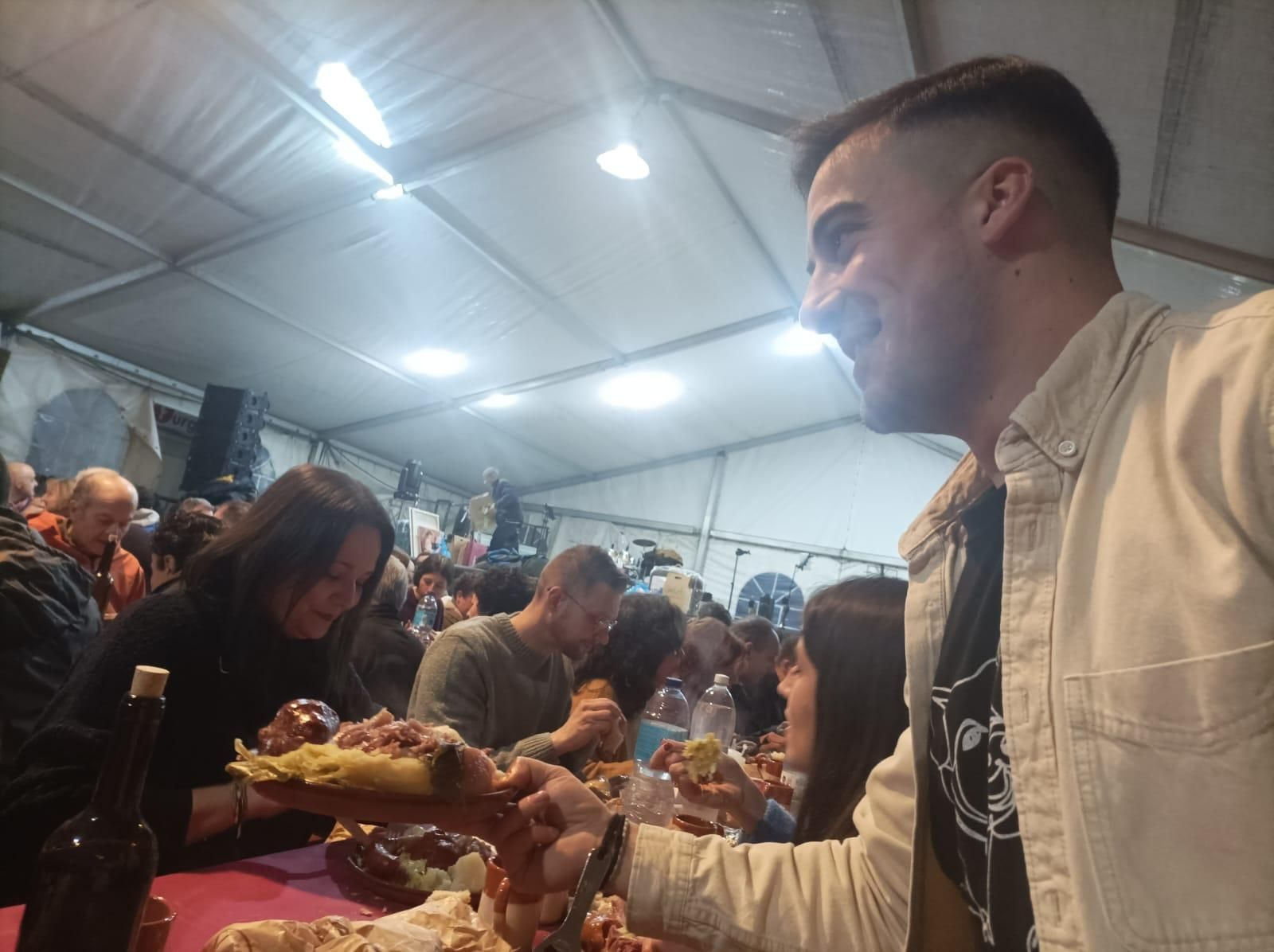 Galería | Cocido para combatir la borrasca Ingrid en Piñeiro