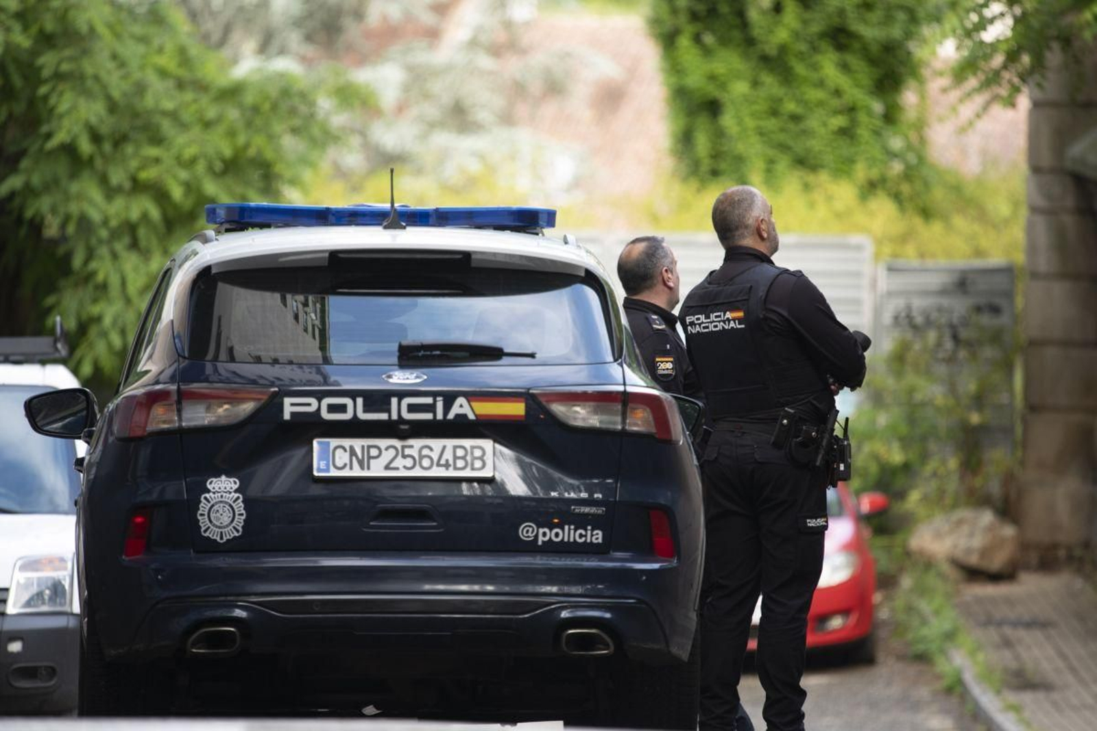 Actuación de la Policía Nacional en la ciudad.