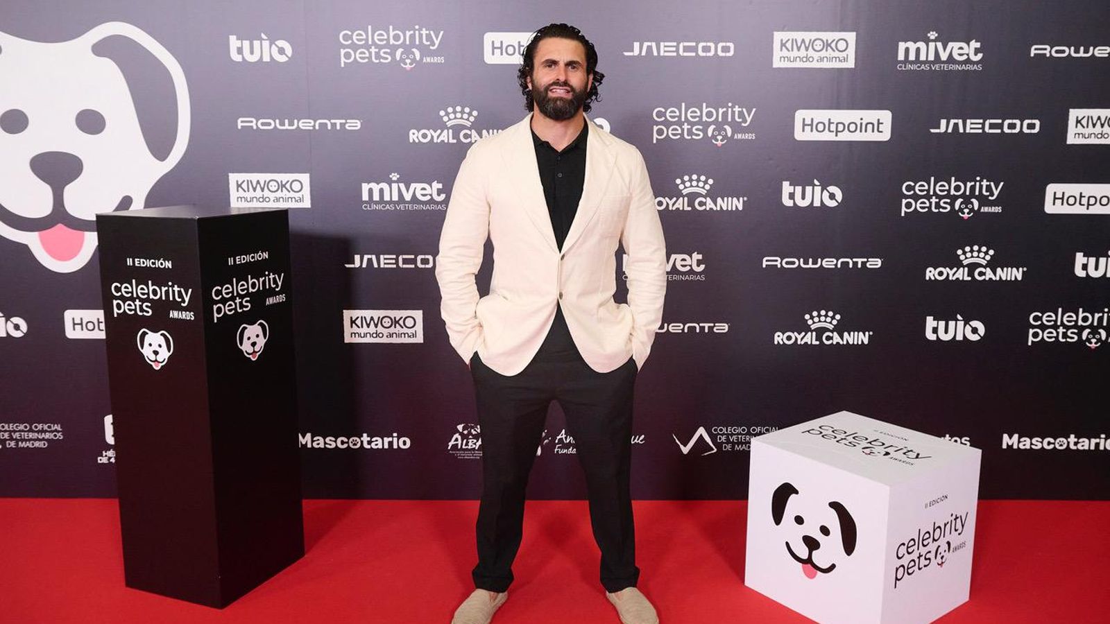 Javier Otero en la gala de los Celebrity Pets Awards.