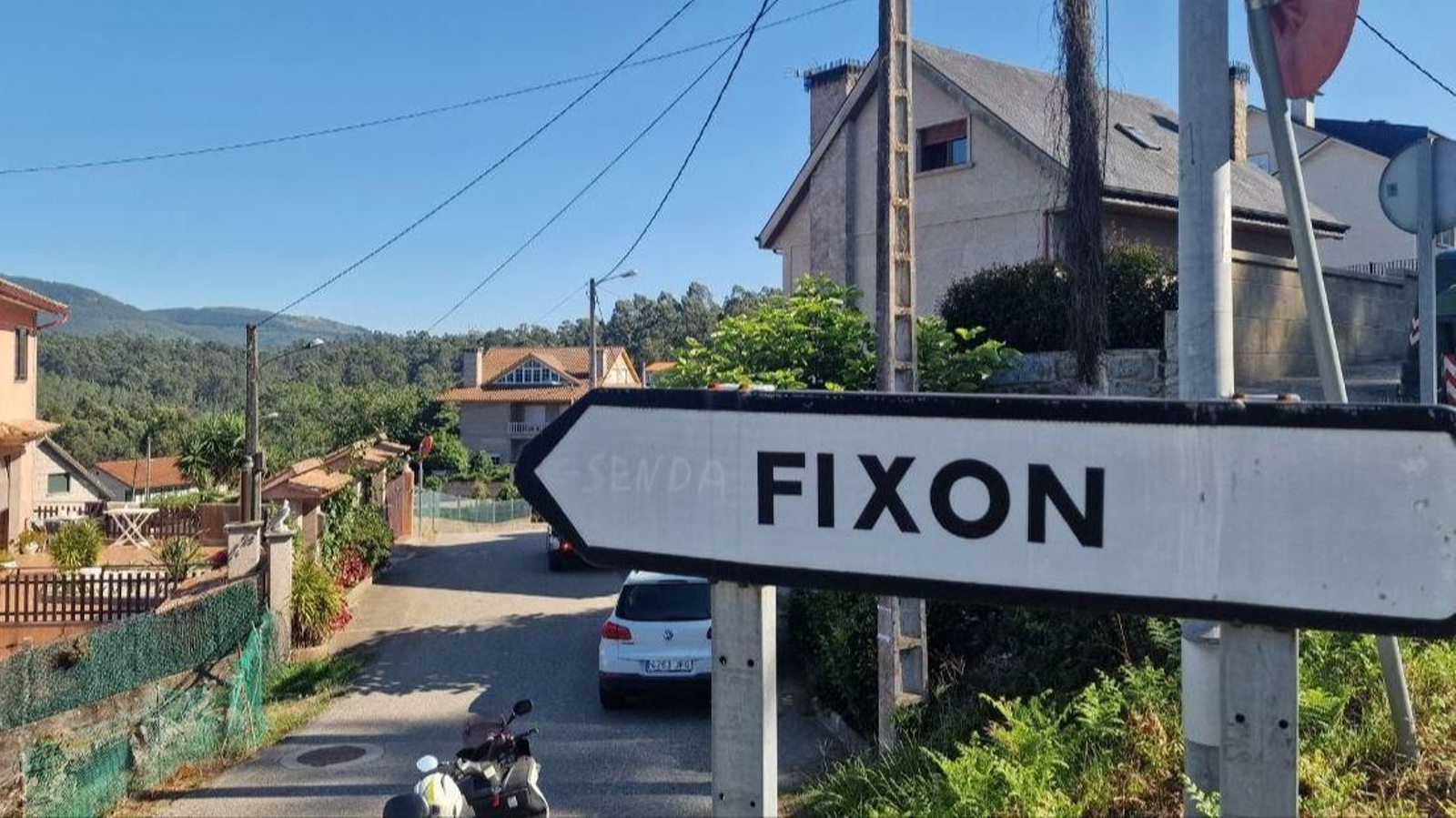 Zona de entrada al barrio donde se encontraron los restos.