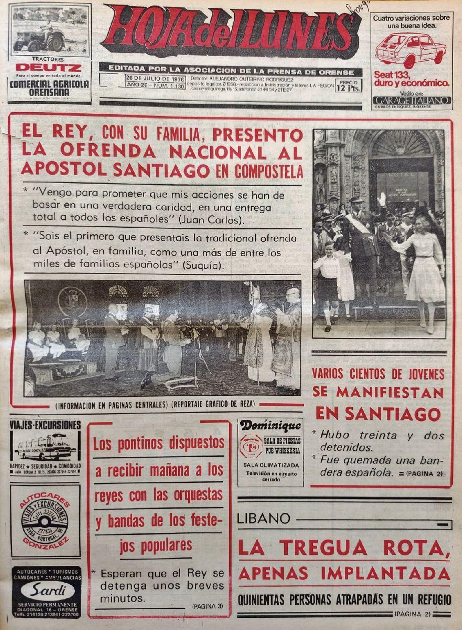 Primera página de 1976