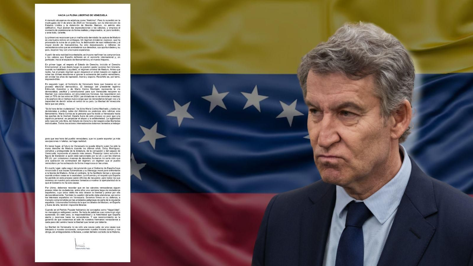 La carta de Alberto Núñez Feijóo