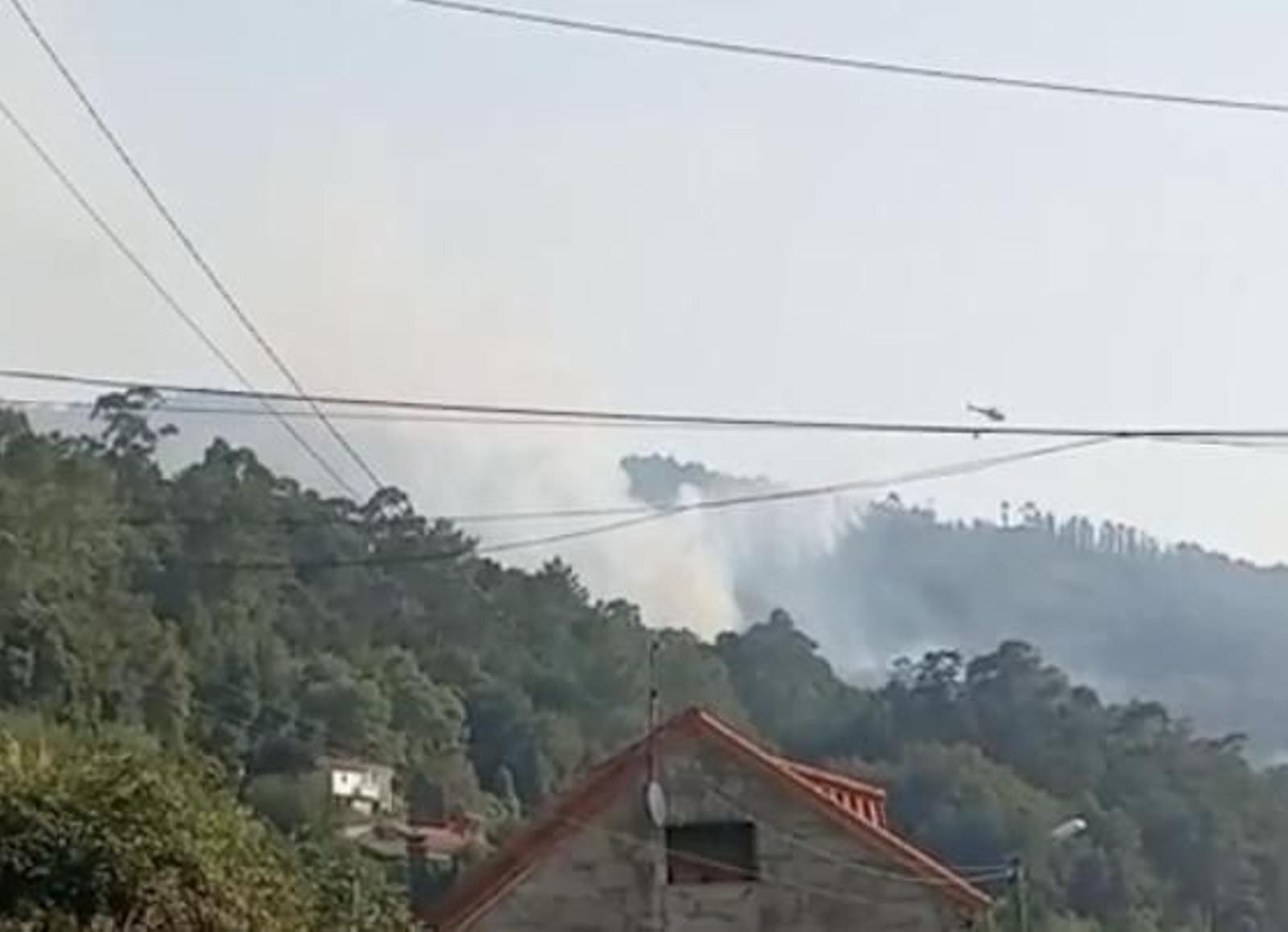 Incendio en Crecente.