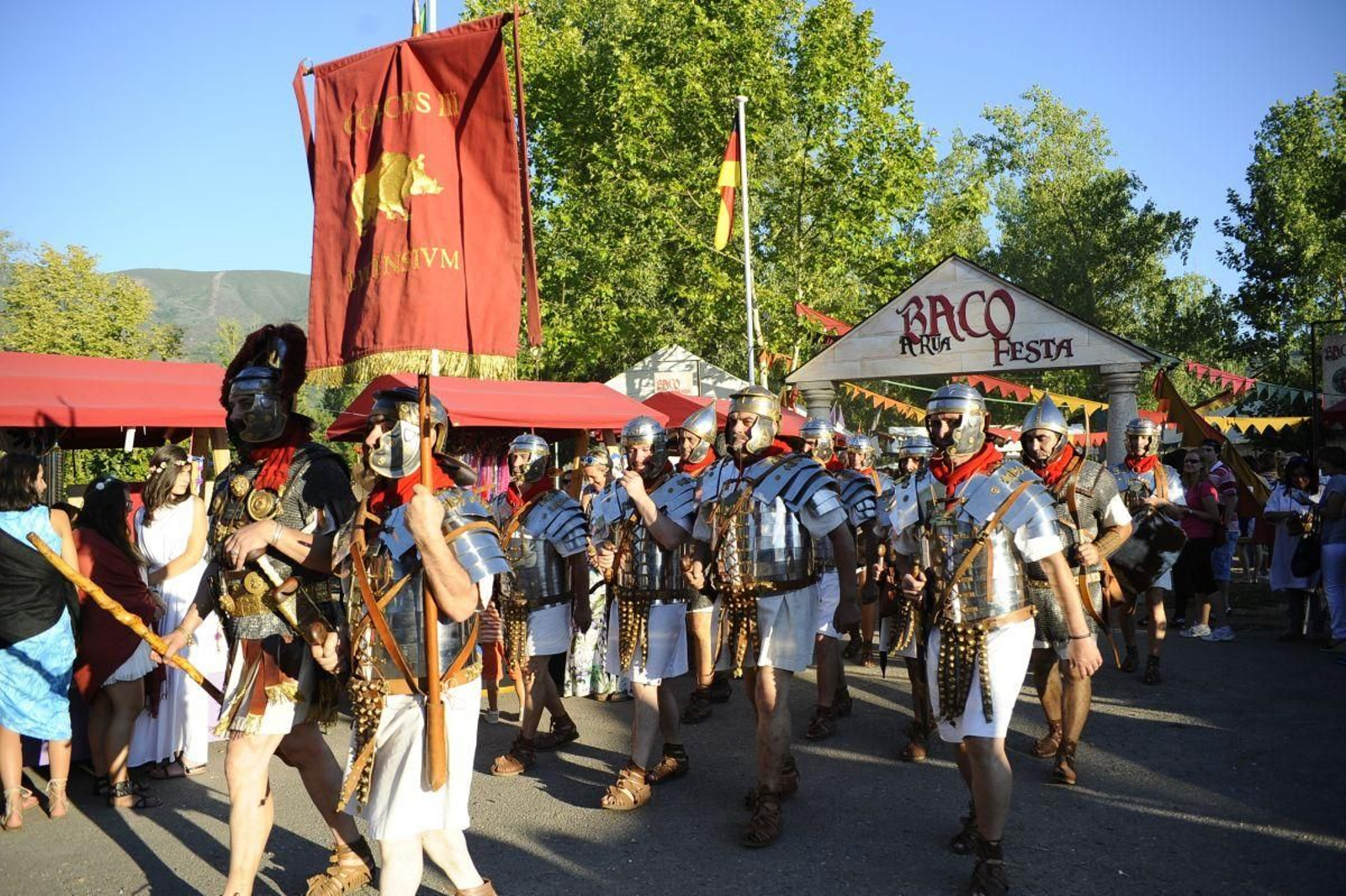 Las formaciones romanas volverán a A Rúa el próximo fin de semana.