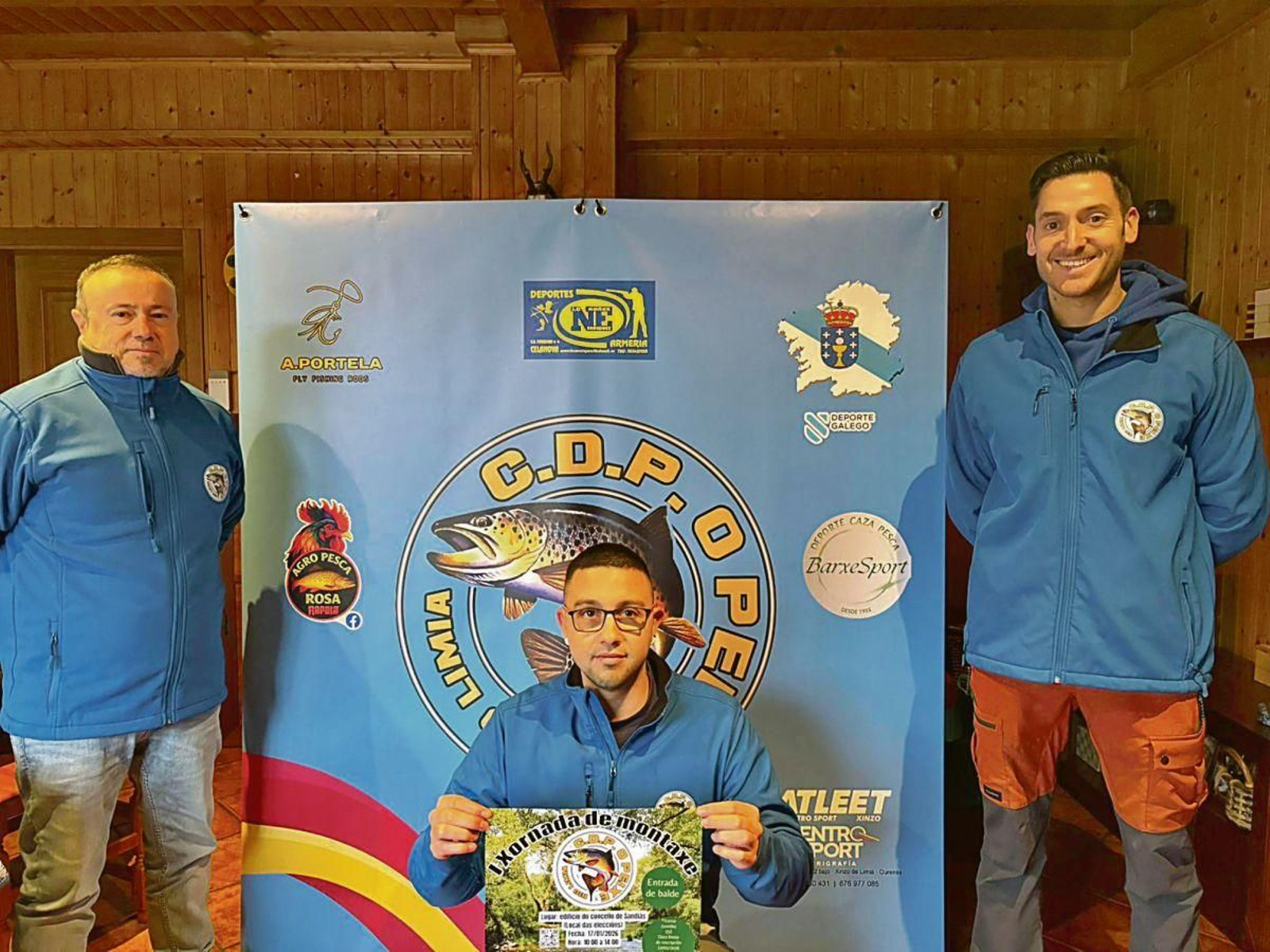 Rafael Serrano, Alejandro Portela y Maikel Conde.