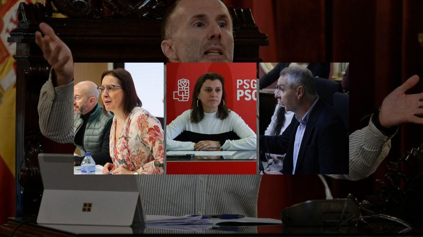 Los líderes de la oposición en Ourense reaccionan a la imputación de Jácome