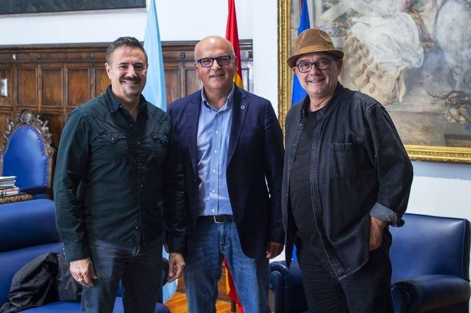 José García, Manuel Baltar y Miguel Anxo Fernández