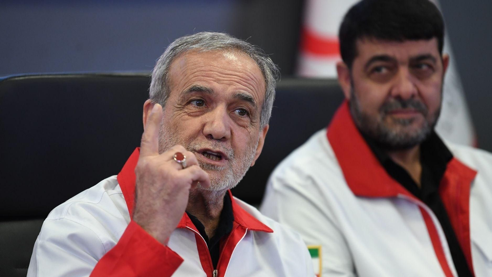 El presidente de Irán Masoud Pezeshkian.