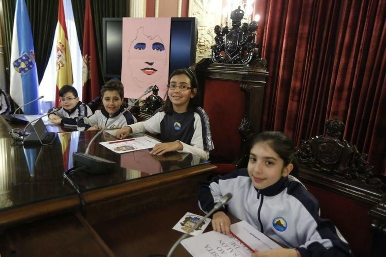 Ourense. 24-02-15. Local. Actos do día de Rosalía No concello.
Foto: Xesús Fariñas