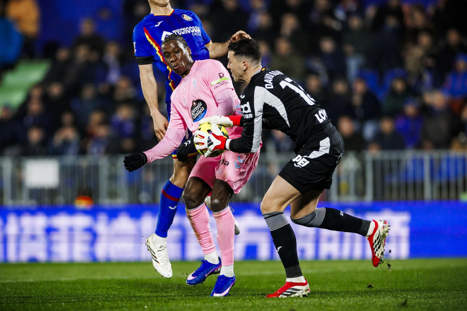 Las llegadas al área de Ilaix Moriba fueron un argumento ofensivo importante para el Celta ayer en Getafe.