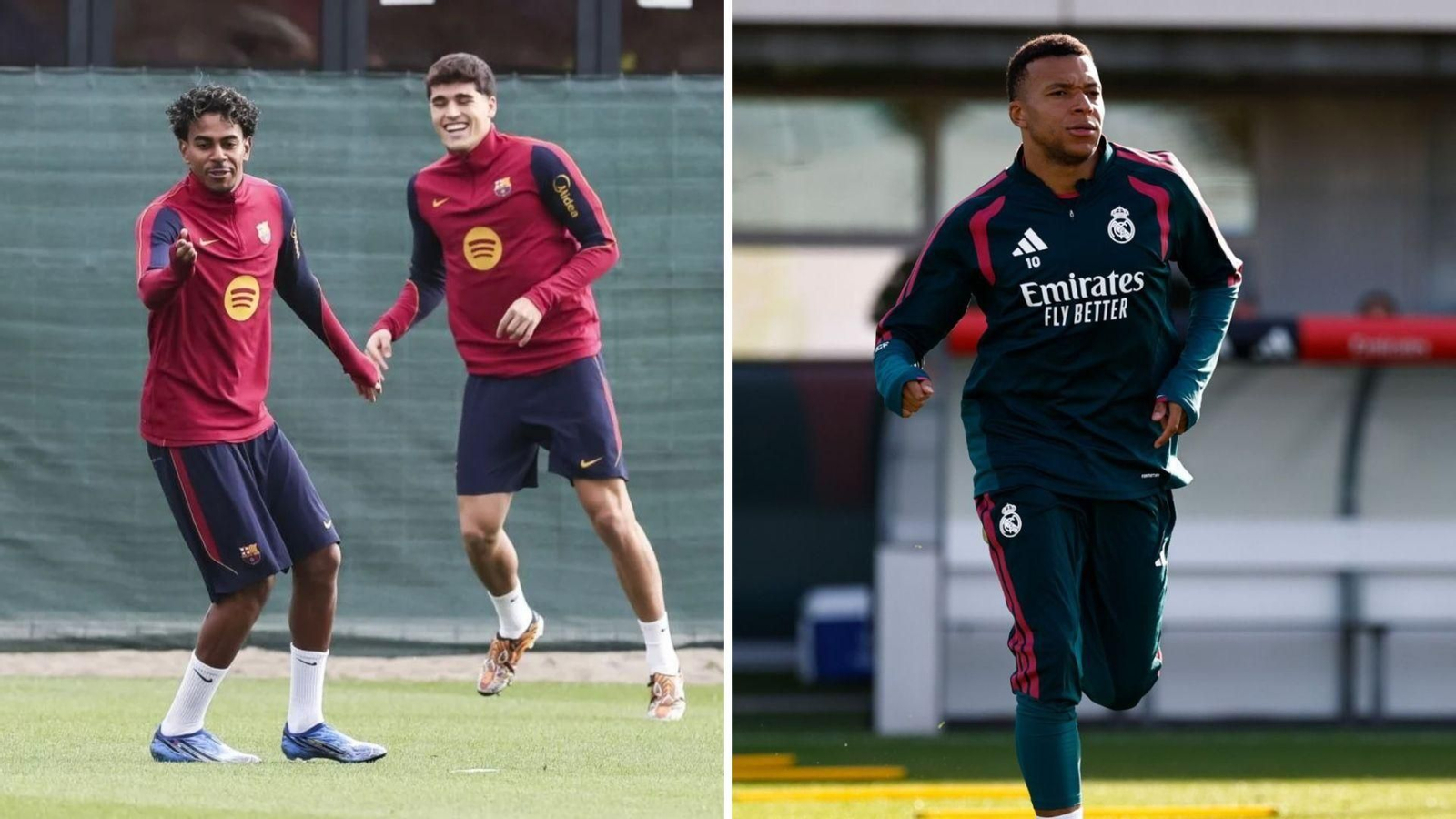 Lamine Yamal y Kylian Mbappé se miden hoy, un día antes de la concesión del Balón de Oro.
