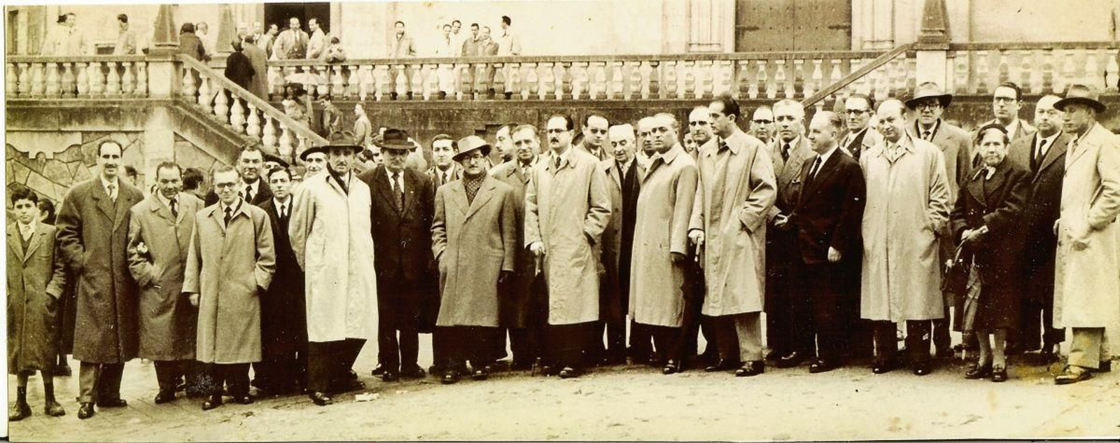 Fiesta de los periodistas y personajes de Vigo en los años 50 y 60.