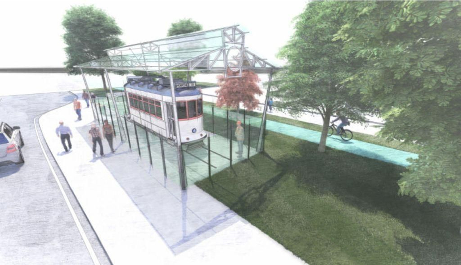 Infografía de cómo quedará el tranvía.