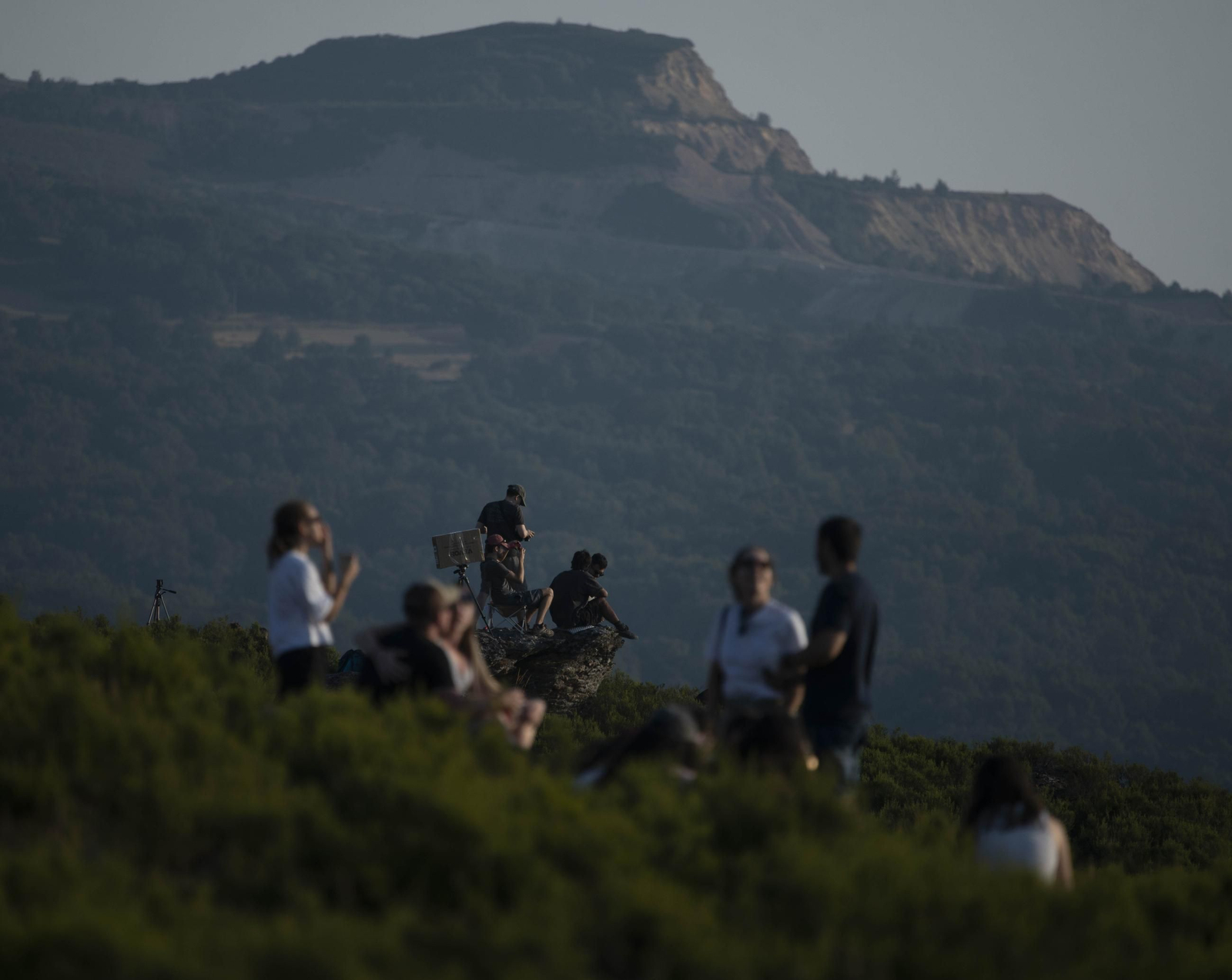 Galería | El observatorio de Trevinca, en A Veiga, vive una jornada histórica de eclipse