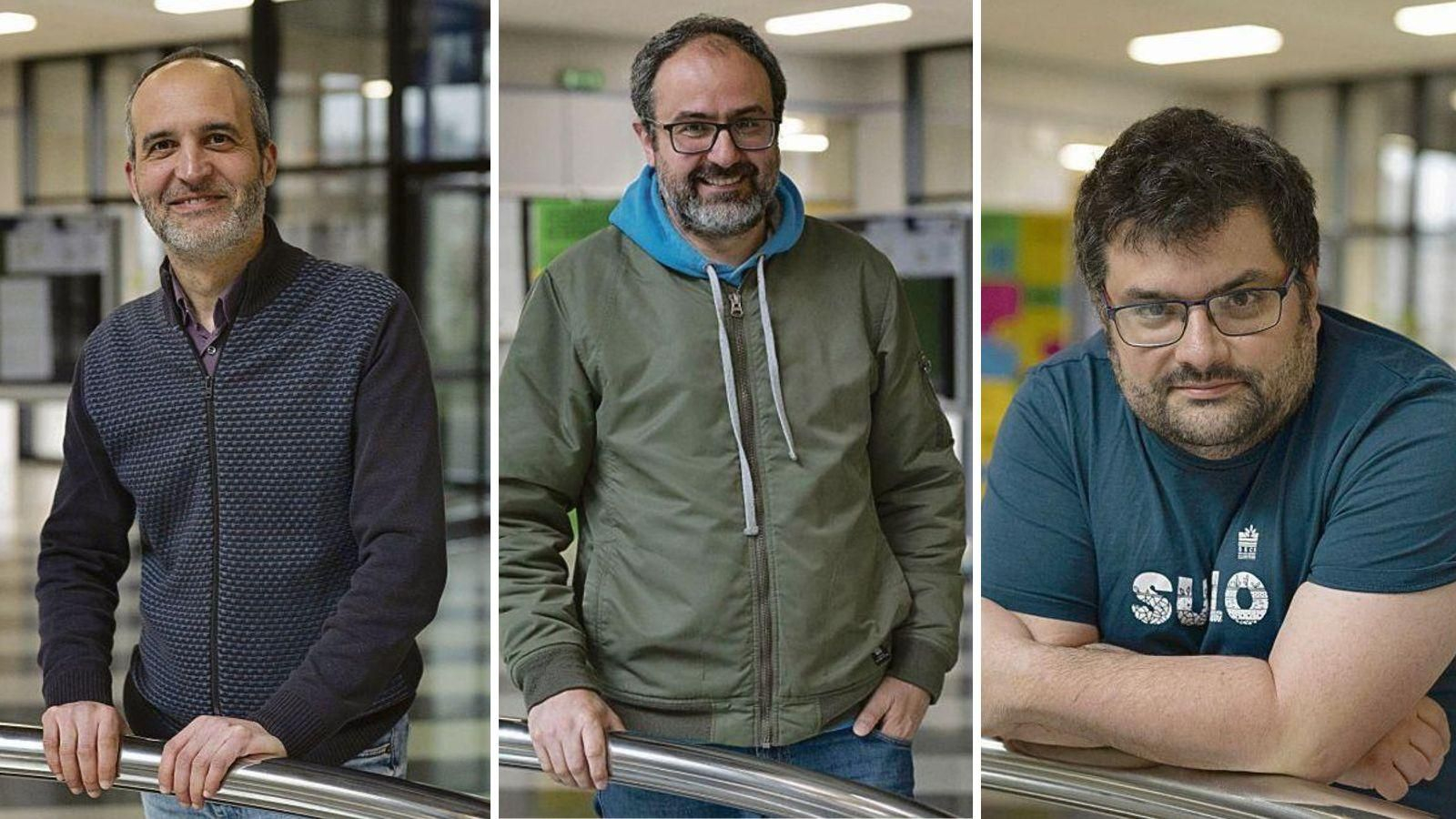 Miguel Rodríguez, David Fernández y Andrés Rodríguez, del Campus de Ourense, coordinan desde Galicia el proyecto europeo InBestSoil.