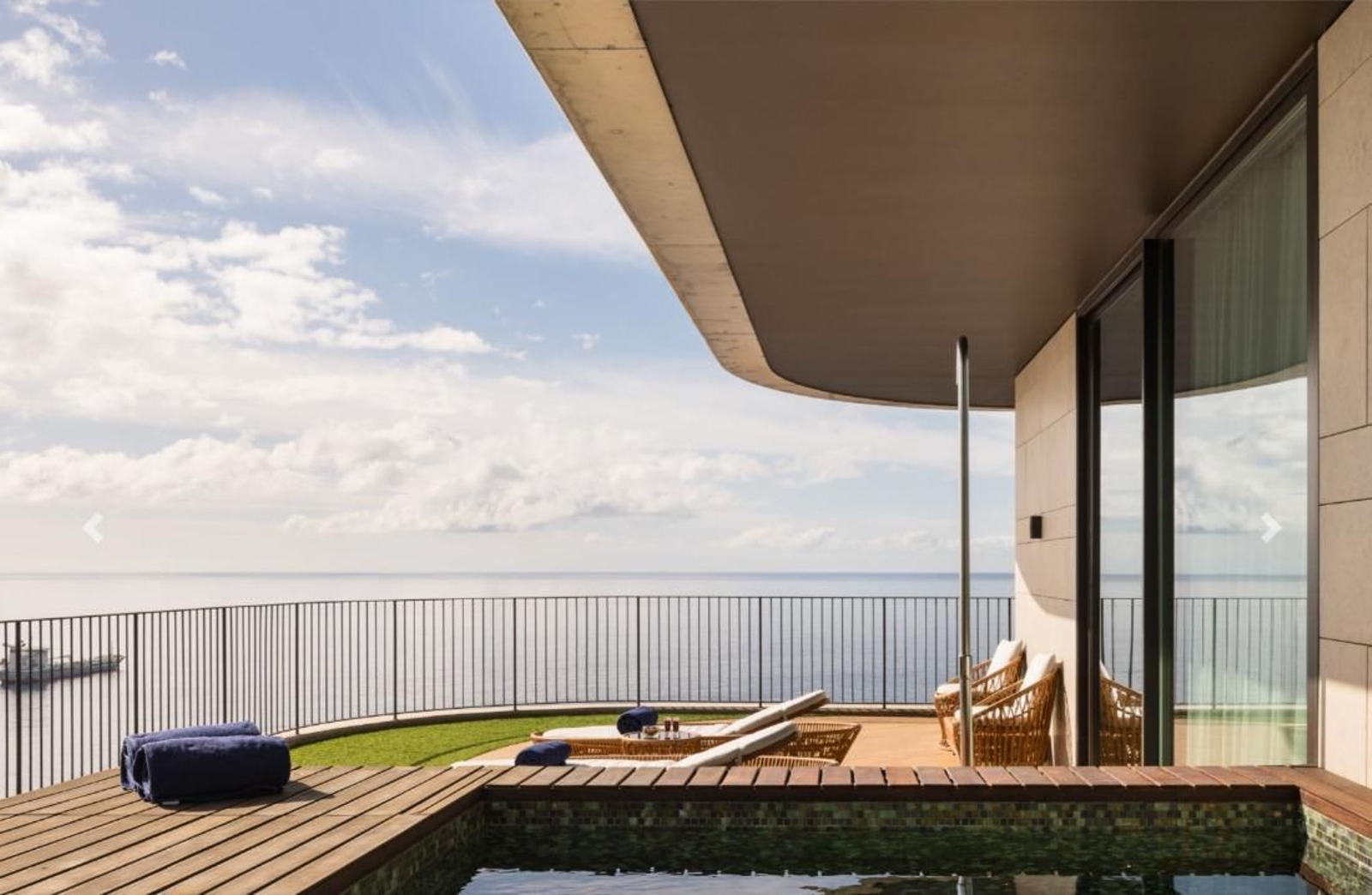 Vistas desde la terraza de una de las suites del hotel