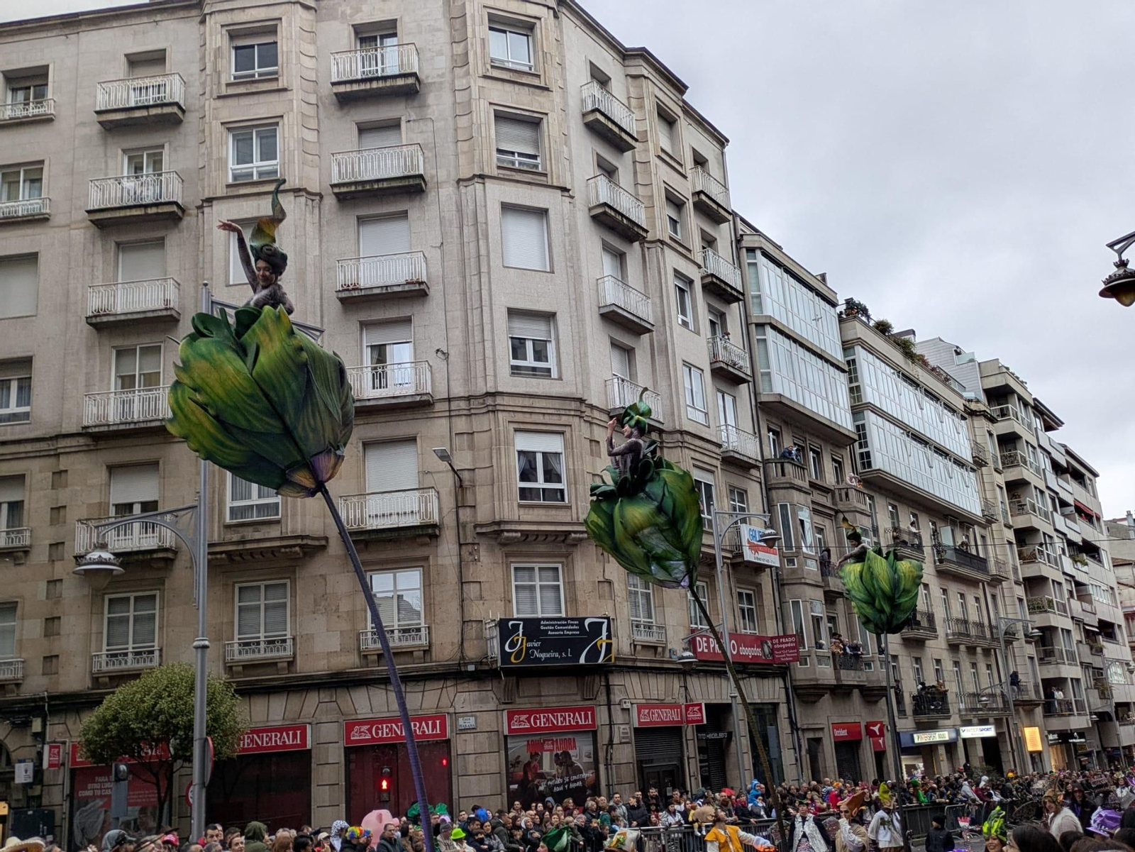 Capullos flexibles balanceándose.