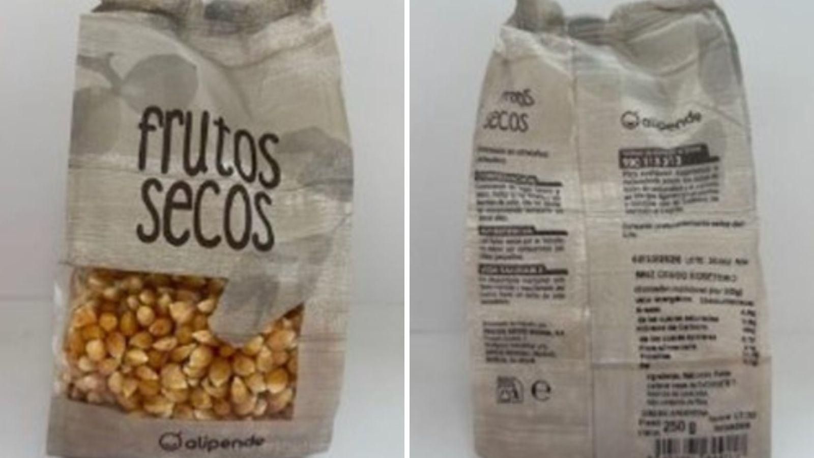 El nombre de la marca de palomitas es Alipende.