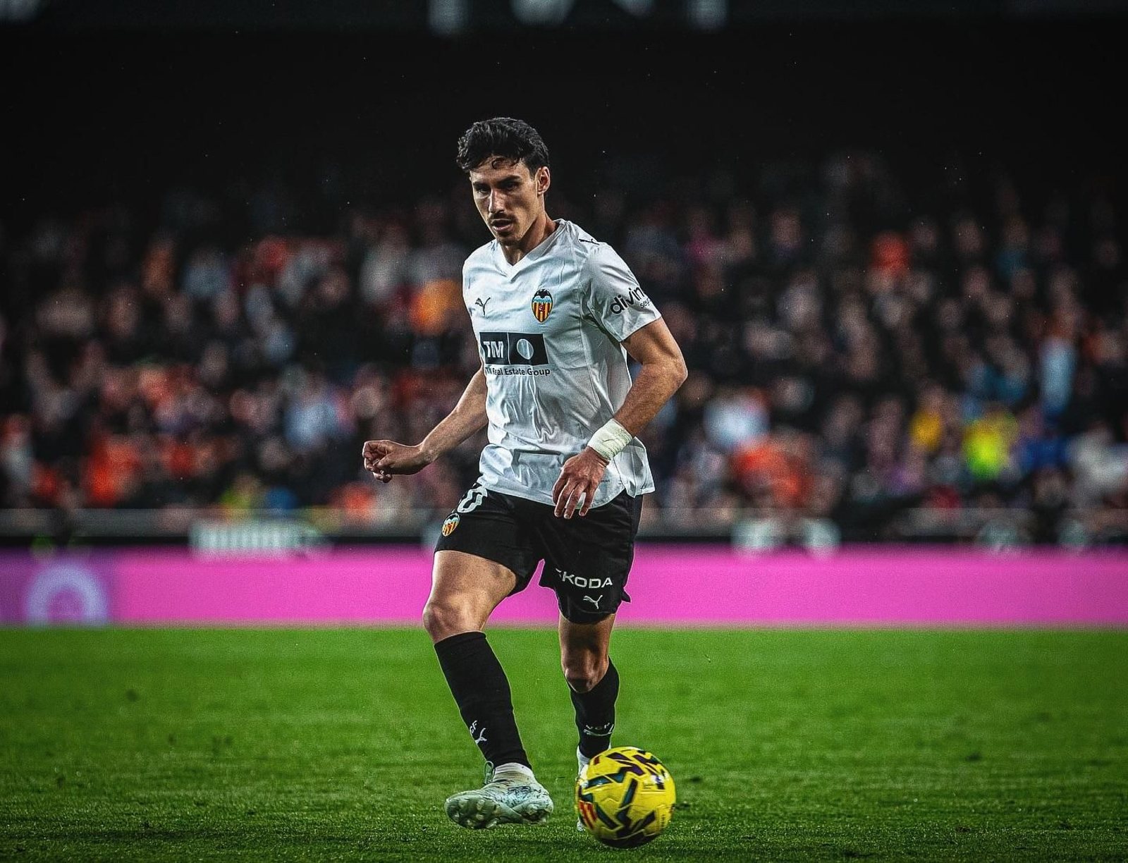 André Almeida es futbolista del Valencia, al que el Celta se mide este sábado en Mestalla.