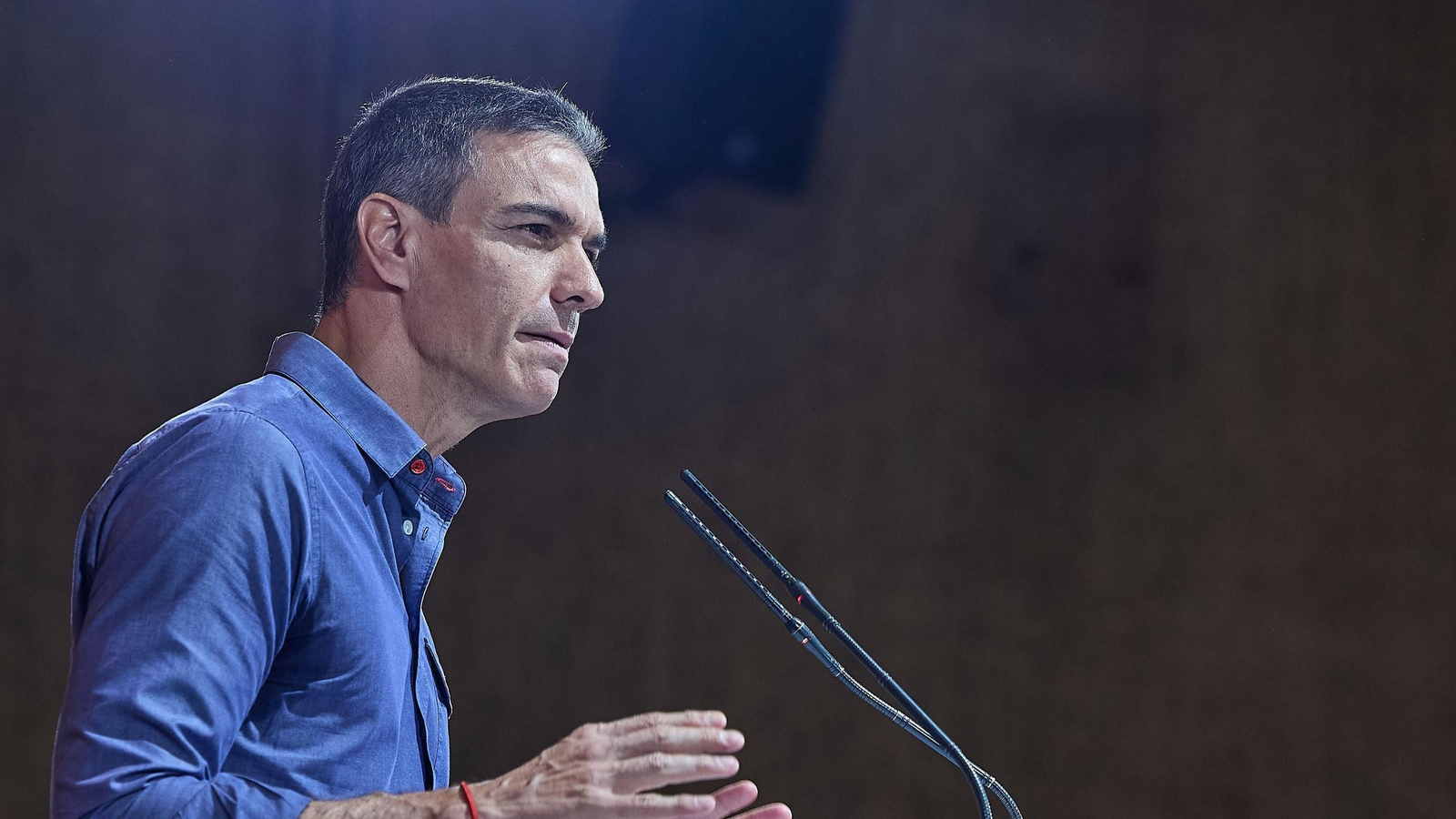 El secretario general del PSOE y presidente del Gobierno, Pedro Sánchez, durante la clausura del 27º Congreso de JSE, en la sede UGT Madrid, a 31 de mayo de 2026