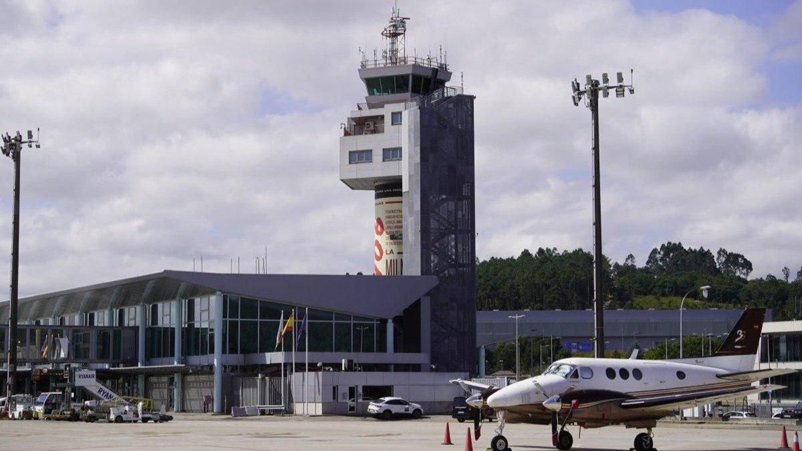 La zona de control de Peinador, que en agosto tuvo los mejores datos del ejercicio.