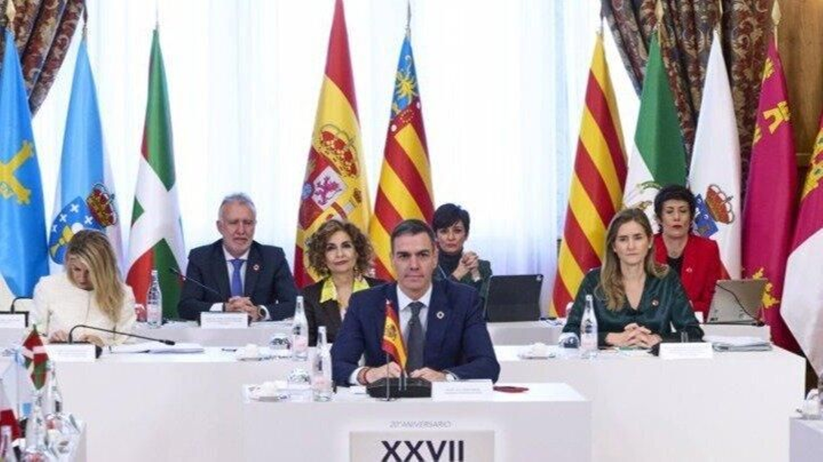 Pedro Sánchez, durante la Conferencia de Presidentes.