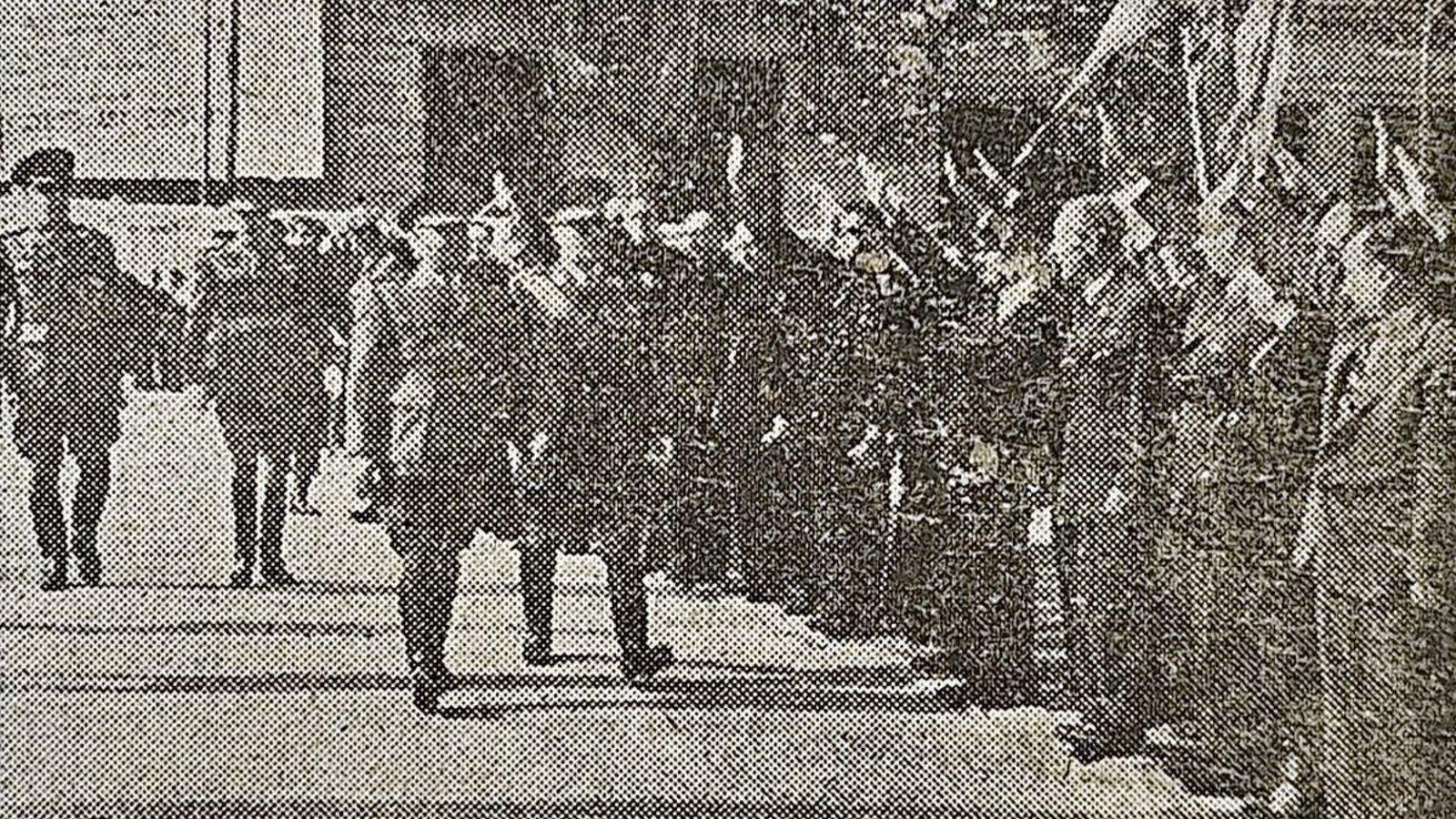 Francisco Franco visita Orense.