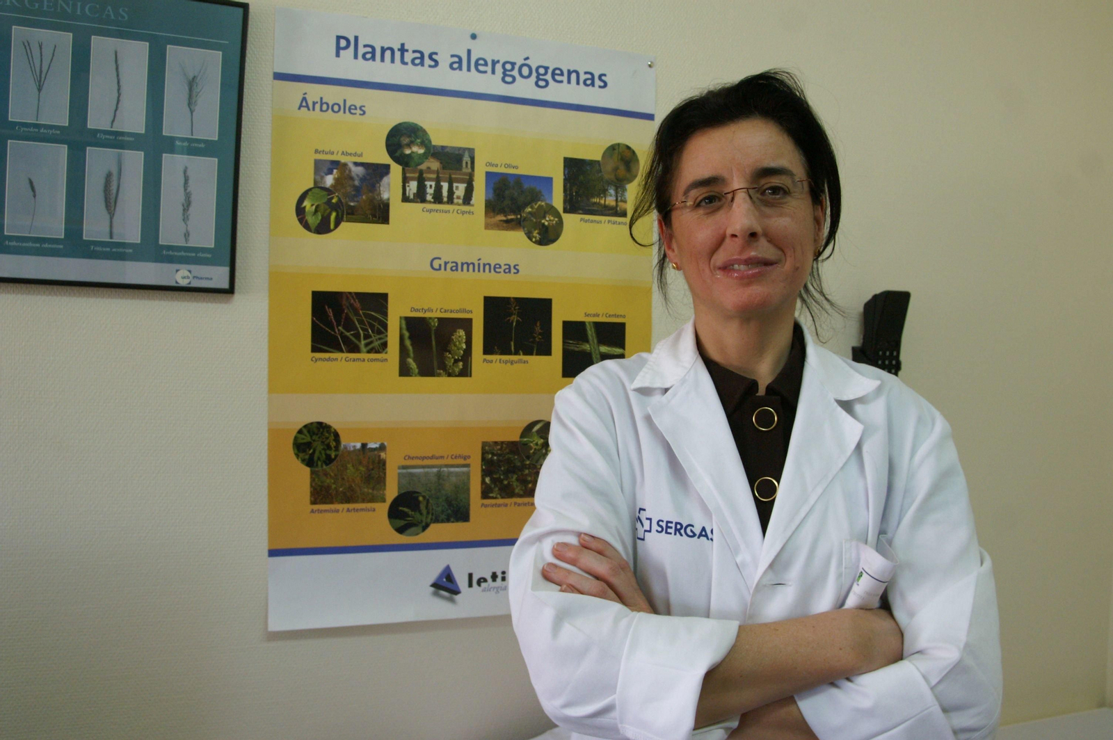 Carmen Marcos es la jefa del Servicio de Alergología del Complejo Hospitalario Vigués.