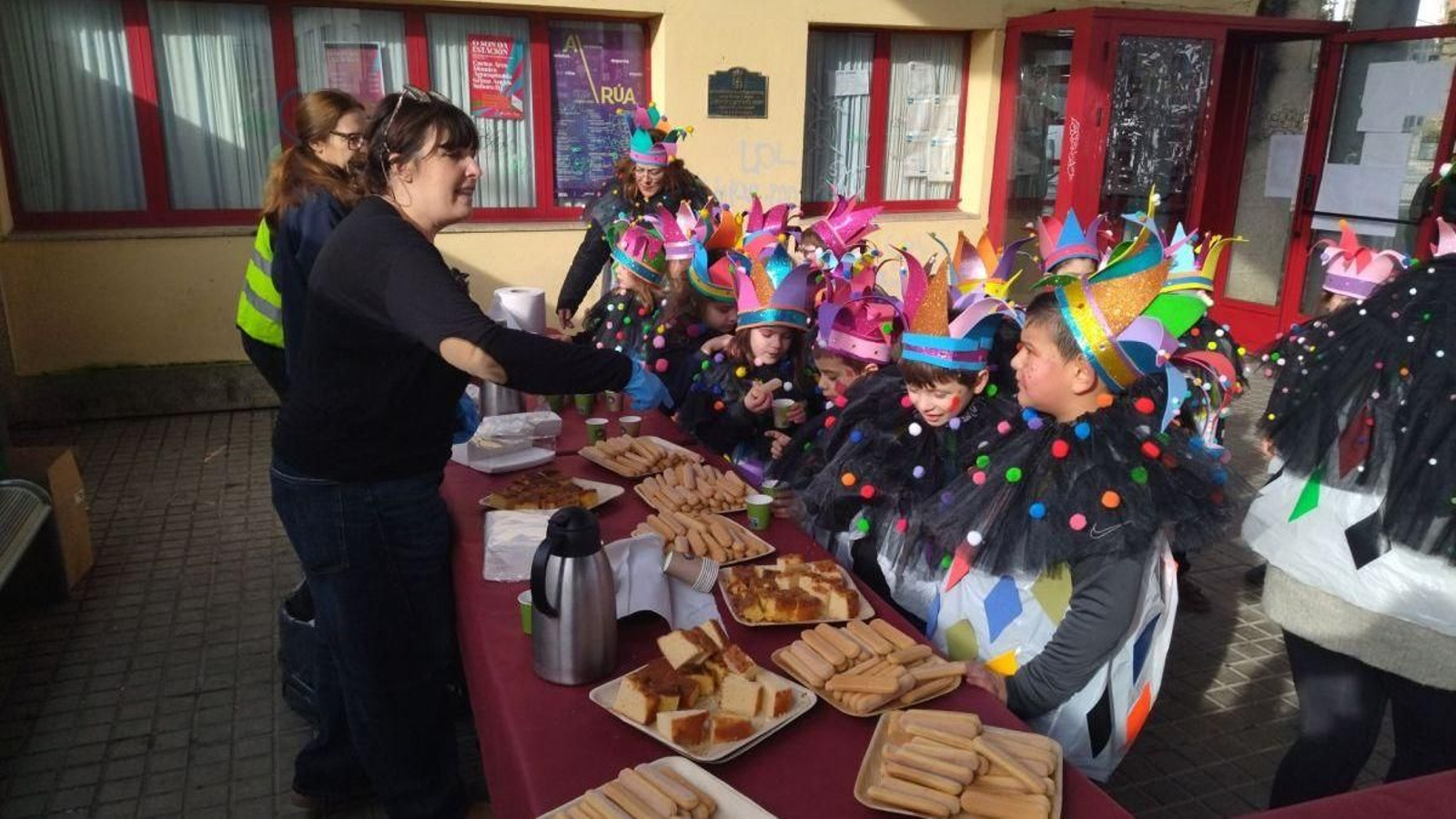 González Albert, durane la chocolatada.