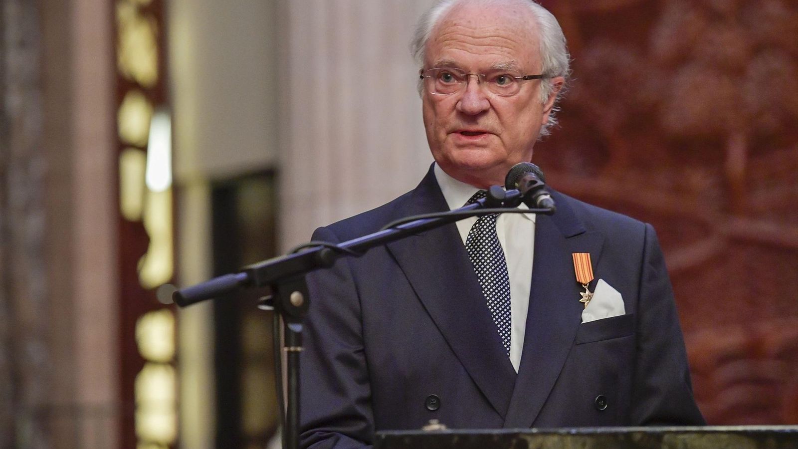 El rey Carlos Gustavo de Suecia