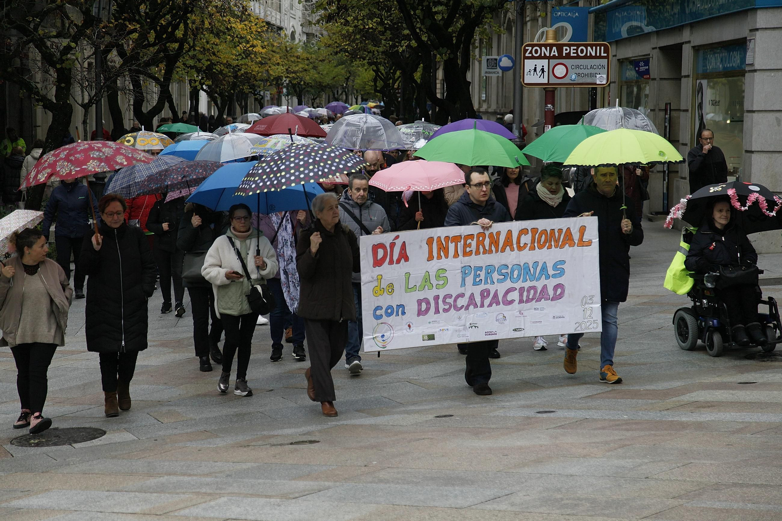 La marcha celebrada en Ourense por el Día Internacional de la Discapacidad