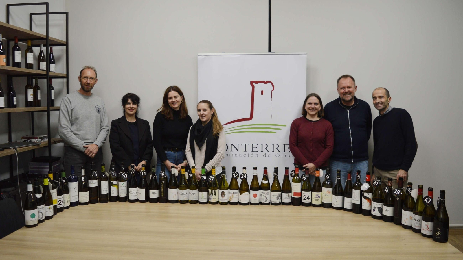 Los prescriptores internacionales, en la sede de la D.O. Monterrei.