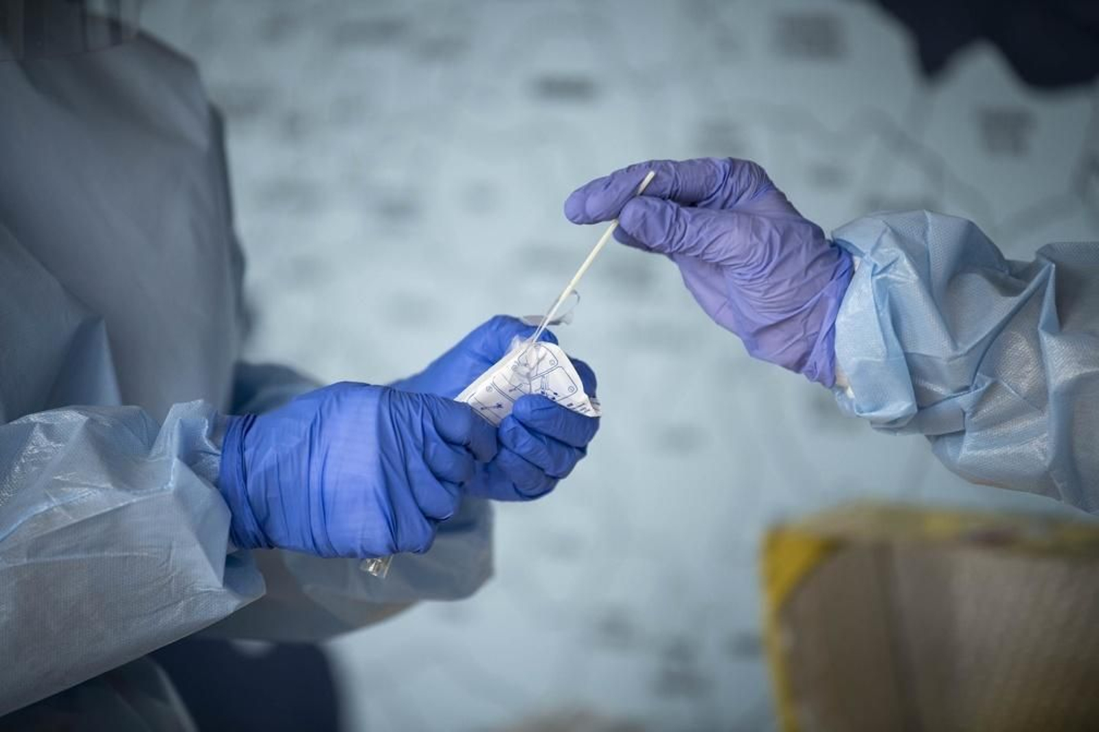 Pruebas PCR para la población del concello de Ribadavia. FOTO: ÓSCAR PINAL