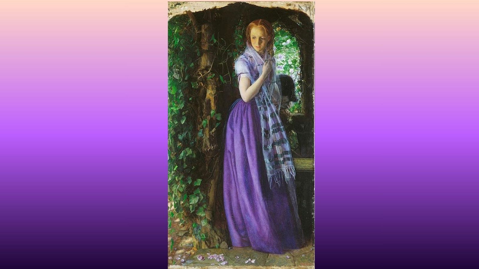 April Love (Arthur Hughes, 1855). Wikimedia Commons.