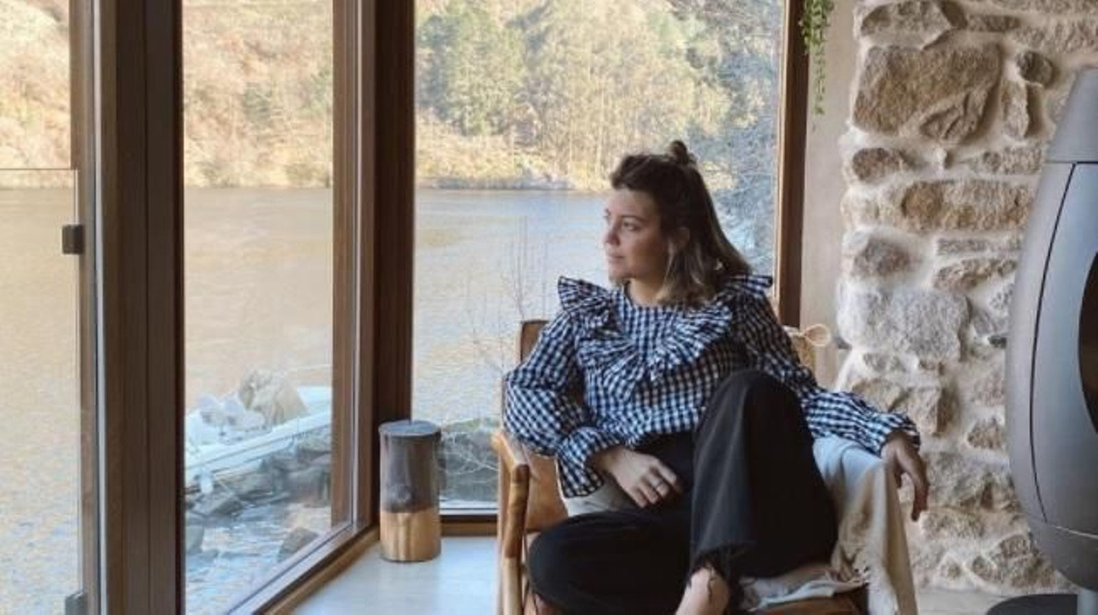 La influencer ourensana muestra a sus seguidores la Ribeira Sacra.