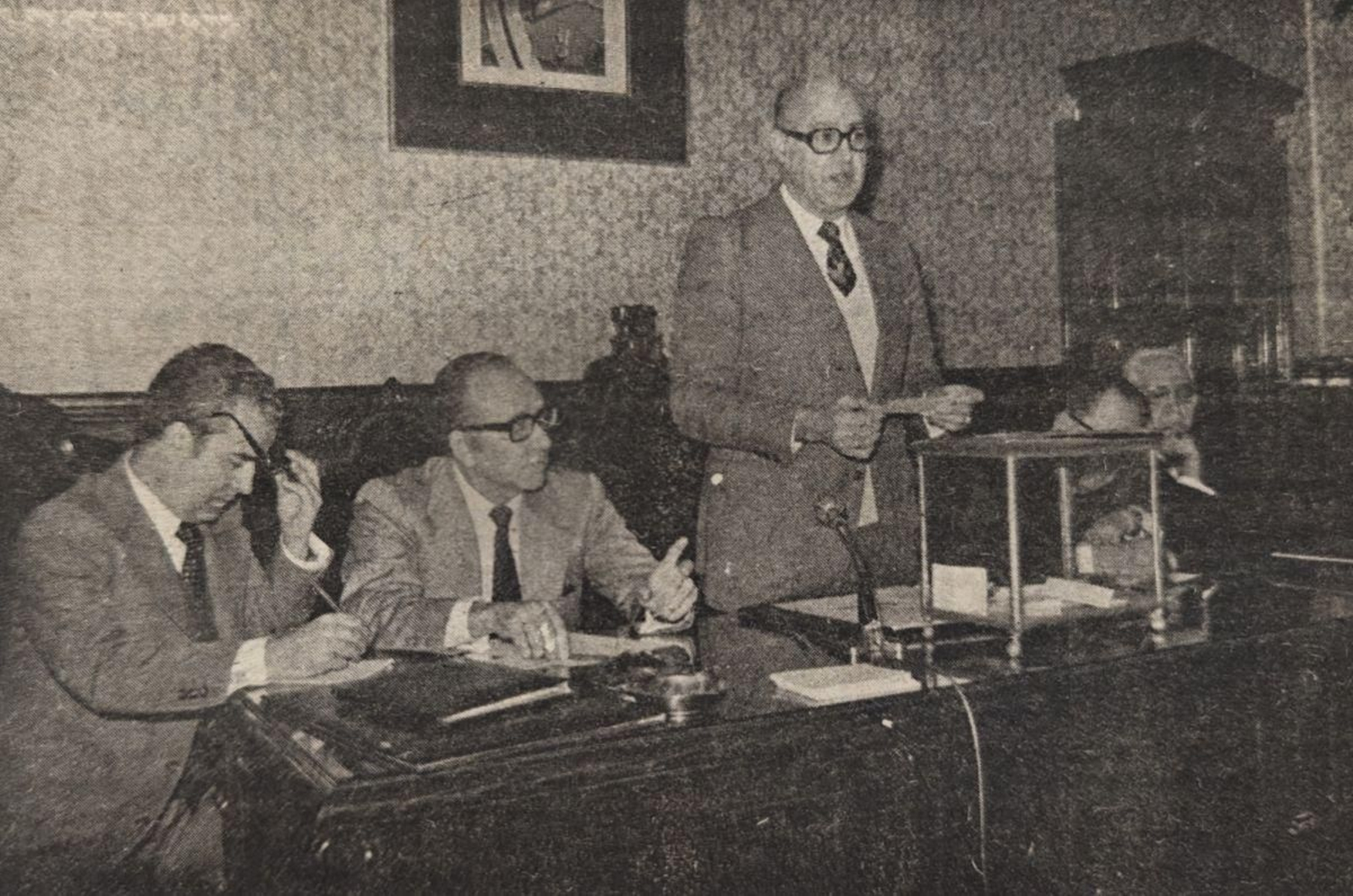 Lectura de las papeletas de votación.