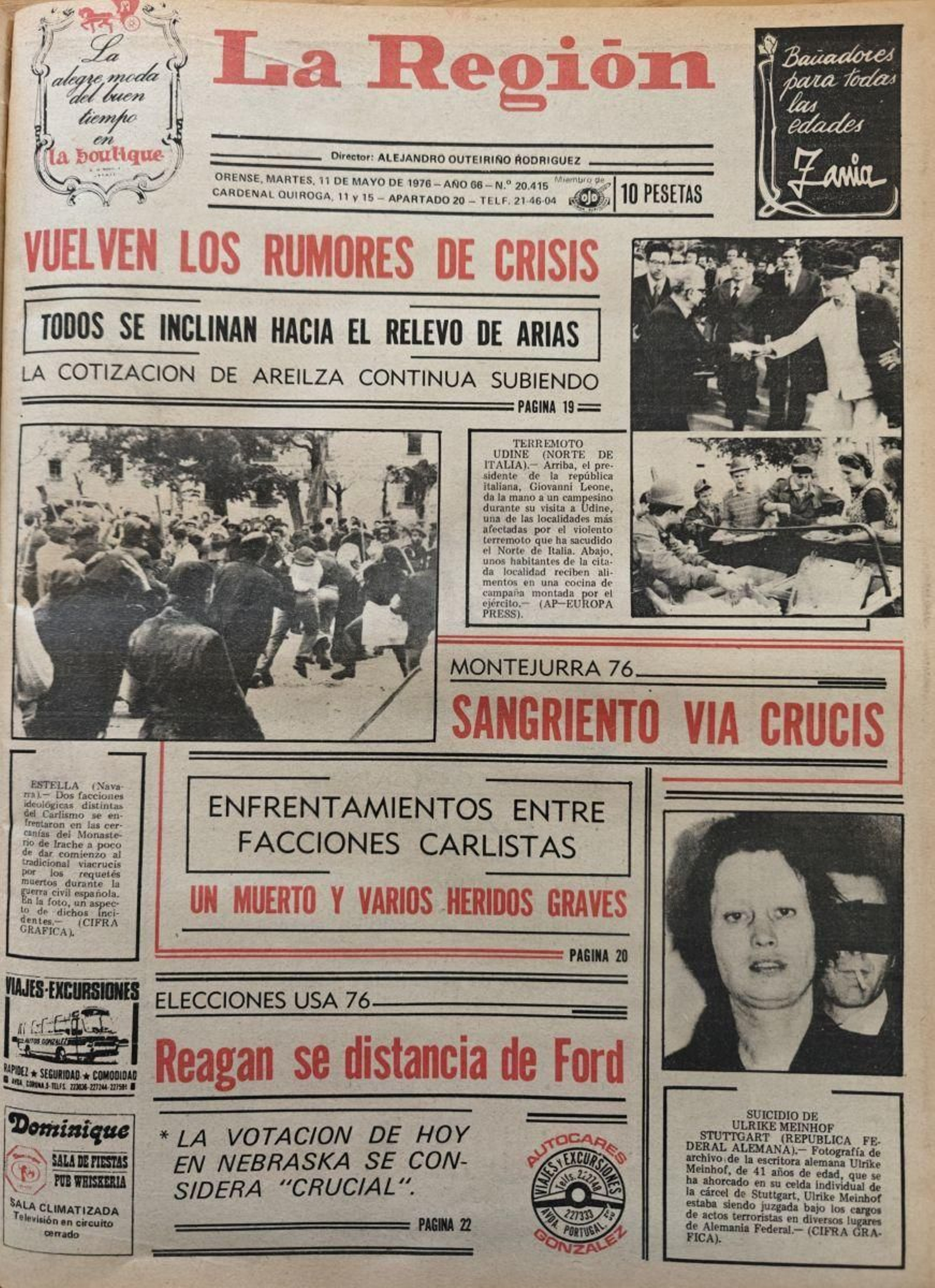La primera 11 de mayo 1976.