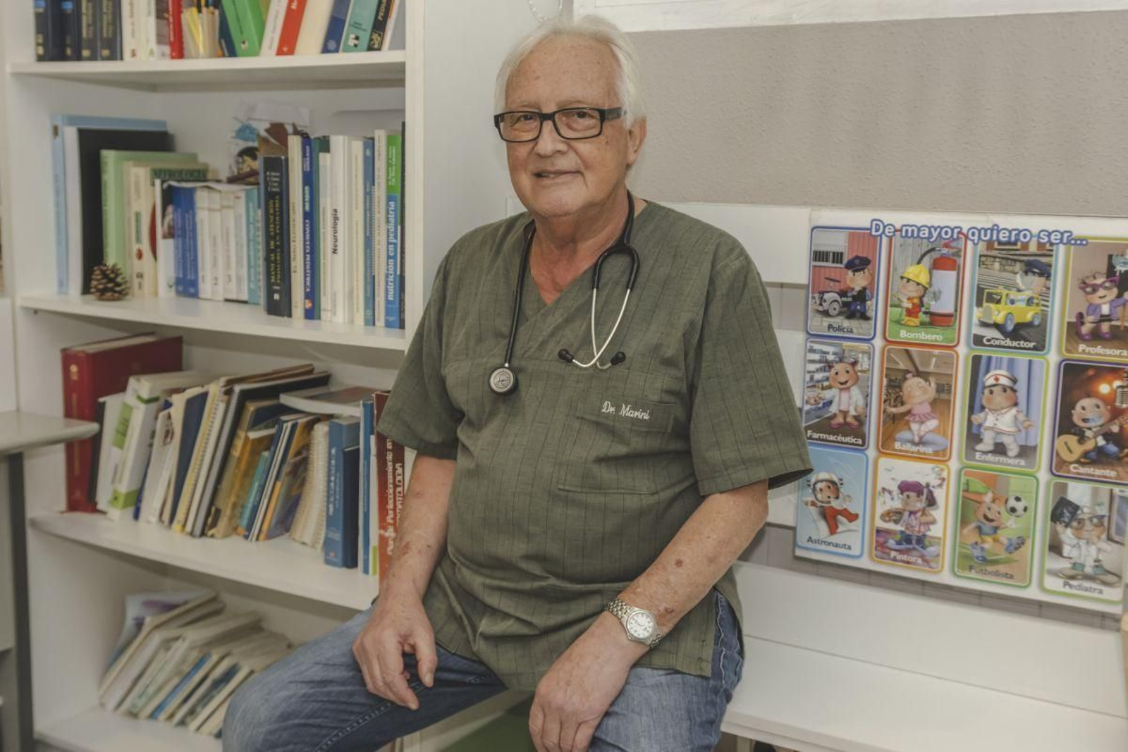 Ricardo Marini, pediatría  con raíces