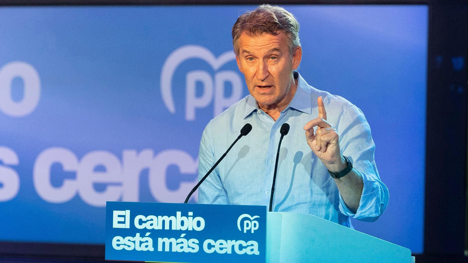 El presidente del PP, Alberto Núñez Feijóo.