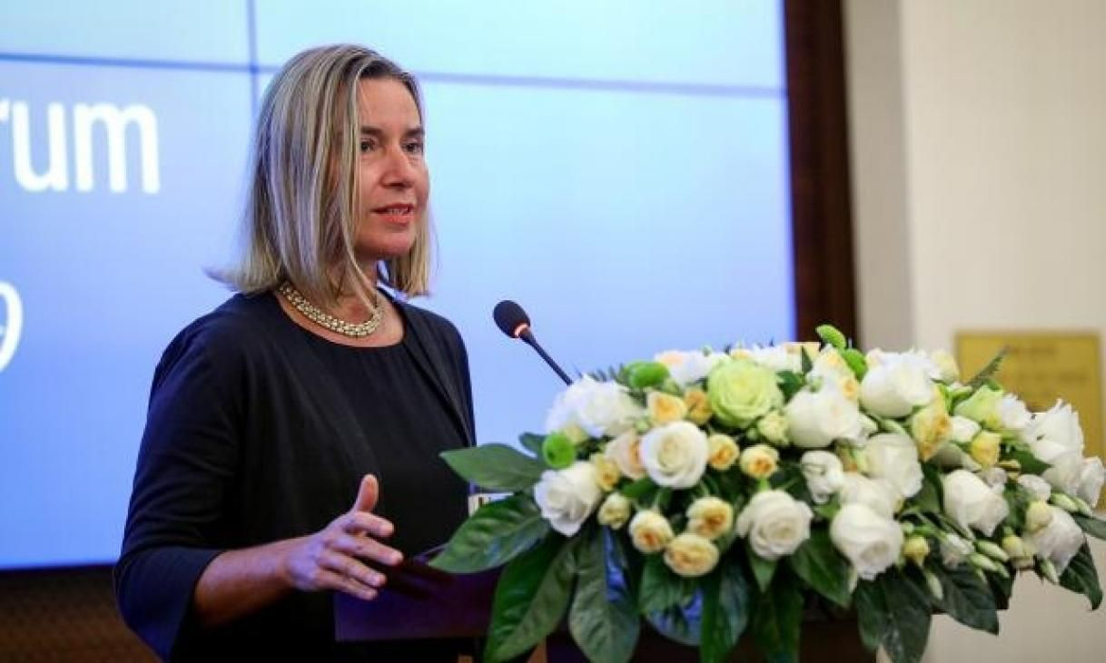 Federica Mogherini, ex Alta Representante de la UE para Asuntos Exteriores