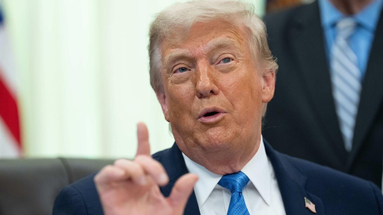 El presidente de Estados Unidos, Donald Trump, durante una intervención en la Casa Blanca.