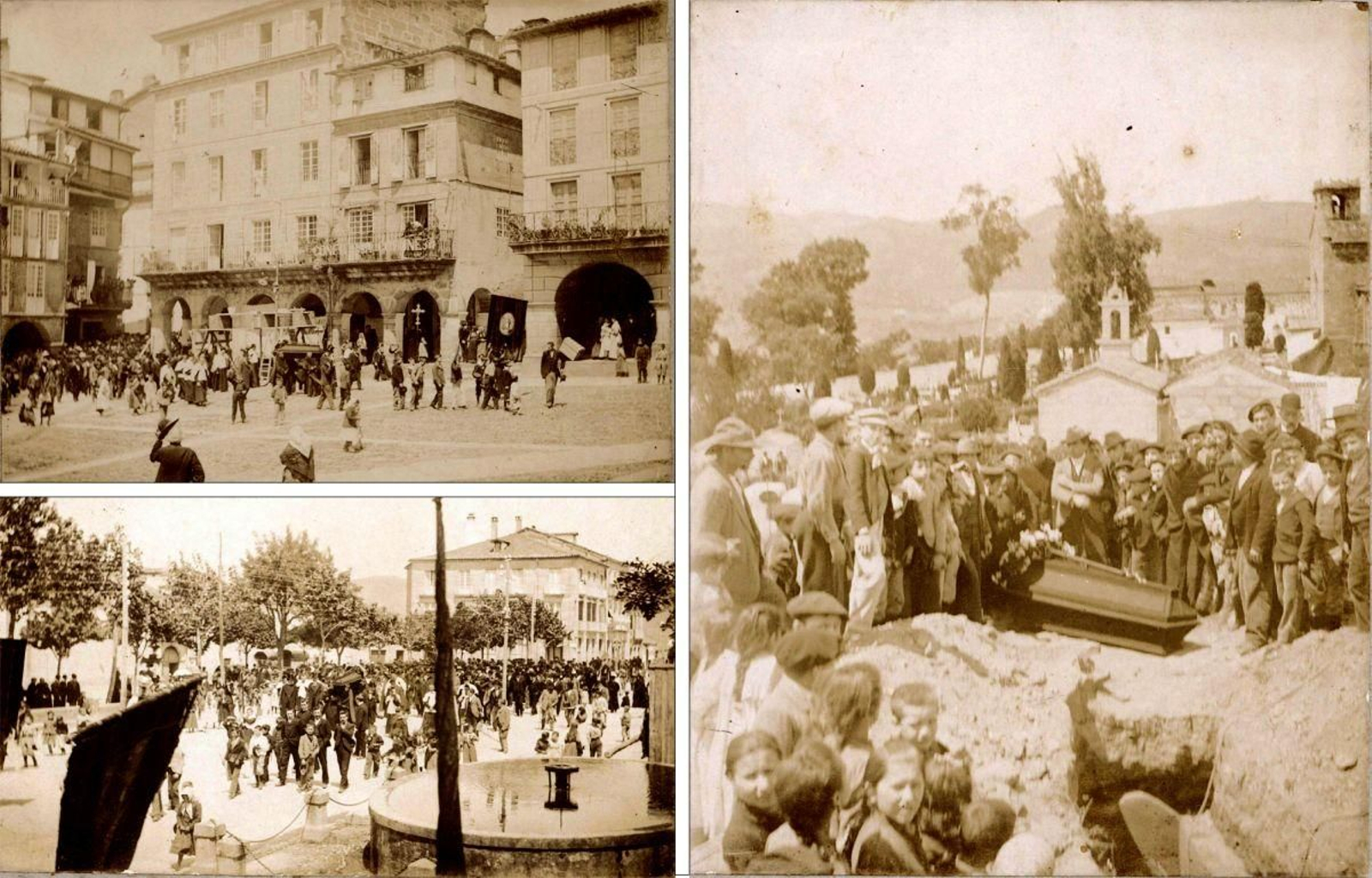 Imaxes do enterro de Parada Justel depositadas no arquivo do Museo Arqueolóxico de Ourense e realizadas por José Gil.